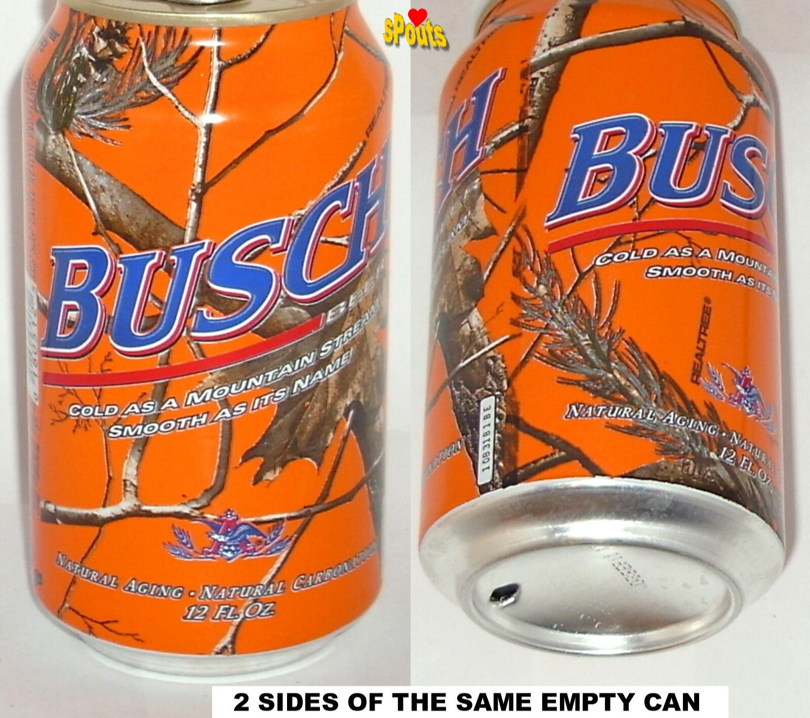2011 BUSCH BEER CAN HUNT SEASON JORDAN REALTREE AP HD ORANGE CAMOUFLAGE MISSOURI