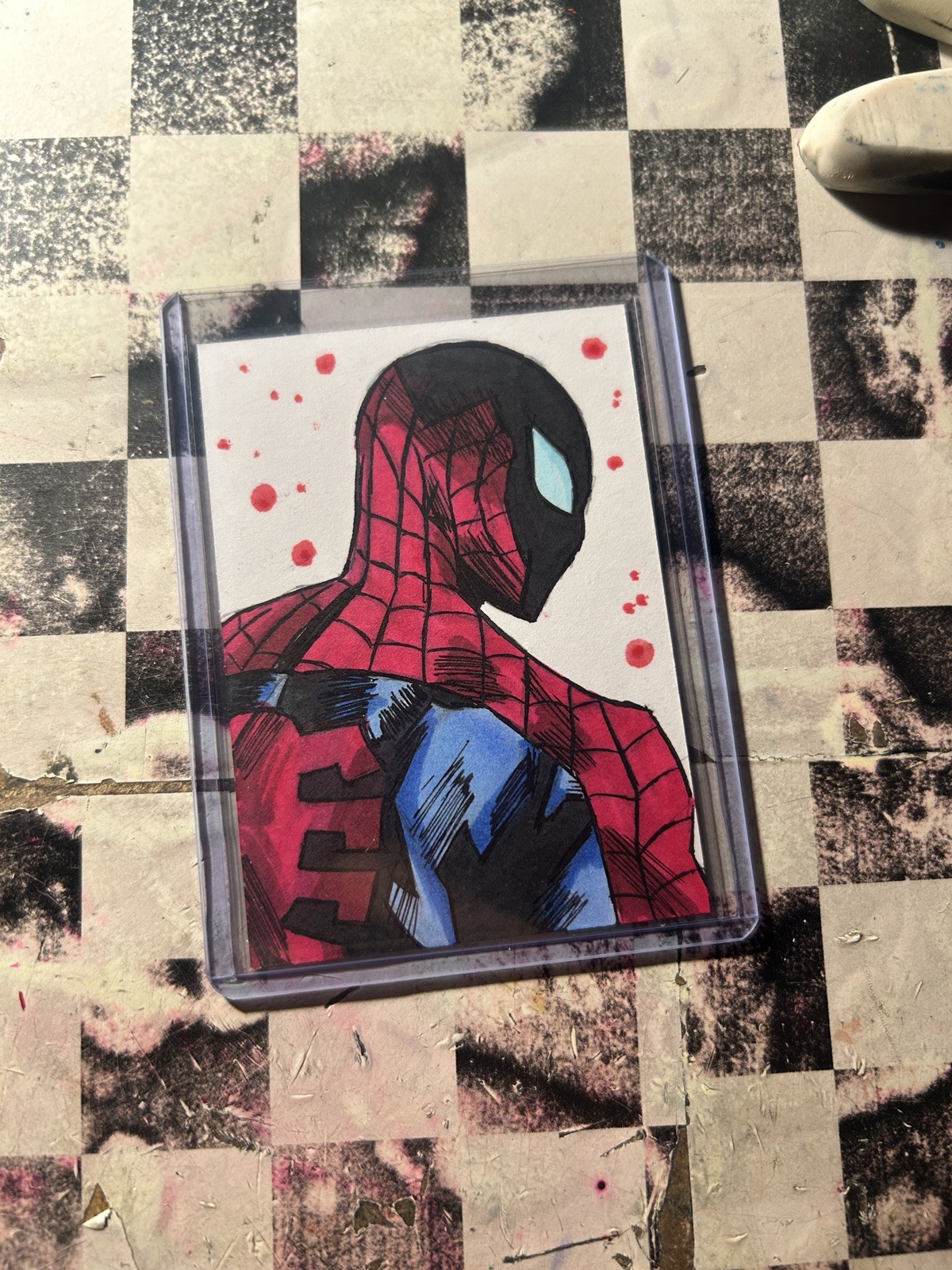 Spider-Man Original Hand Drawn Sketch Card Marvel ACEO Art Spider-Verse Spider-Man Original Hand Drawn Sketch Card Marvel ACEO Art Spider-Verse