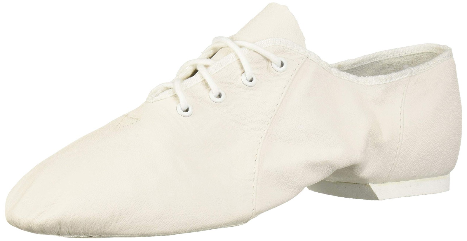 Bloch Women\'s Jazzsoft Leather Jazz Shoes Split Sole Lace Up with Suede Outsole