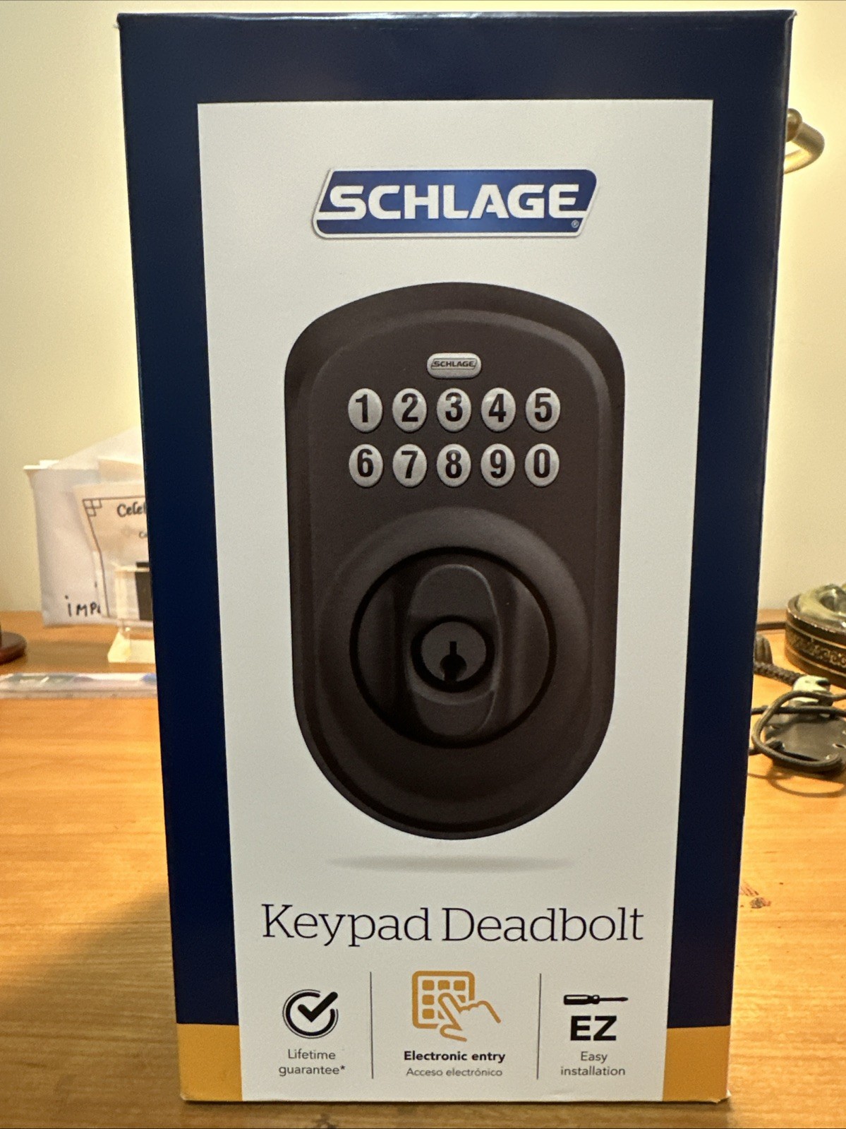 Schlage Plymouth Keypad Deadbolt (BE365PLY622) Matte Black Schlage Plymouth Keypad Deadbolt (BE365PLY622) Matte Black