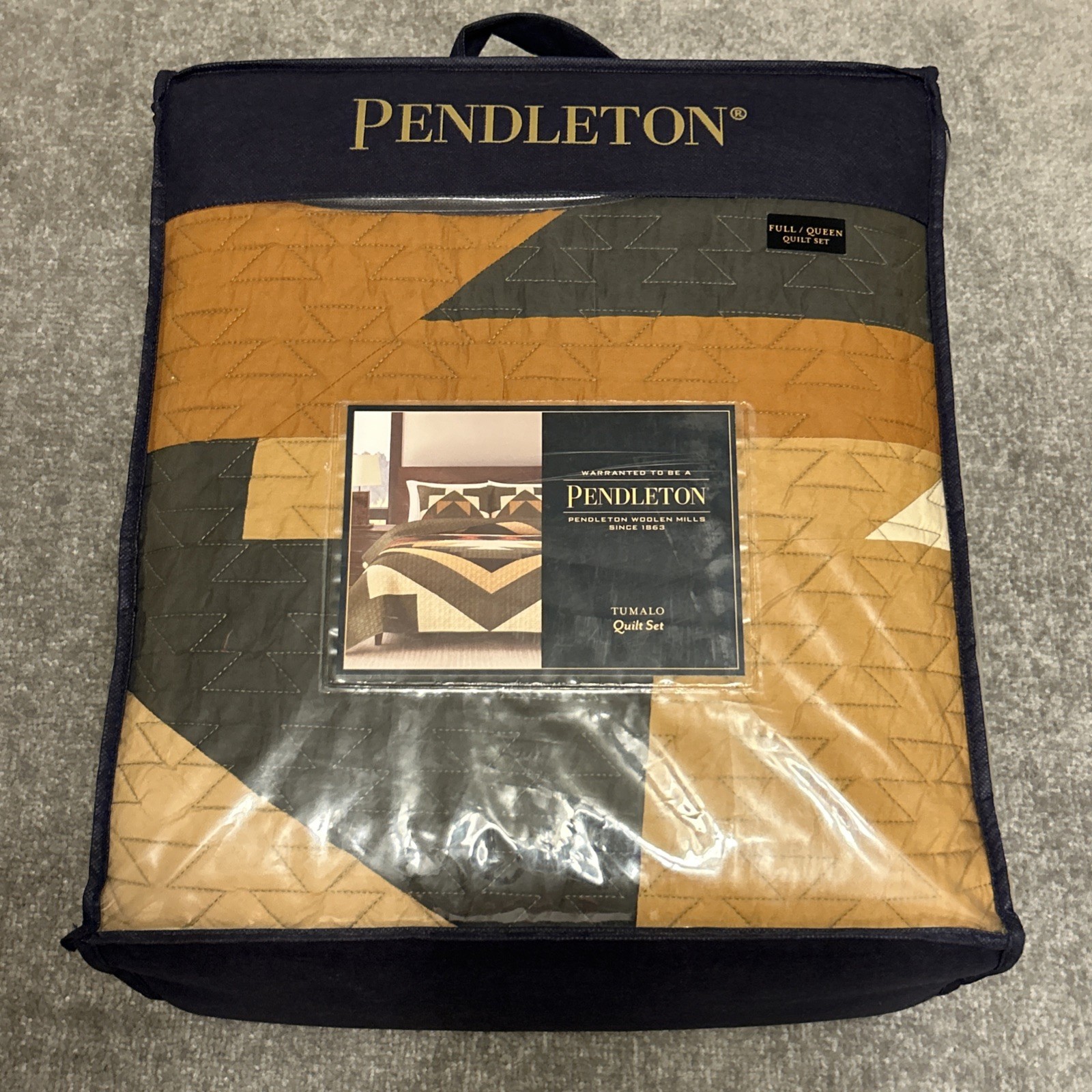 Pendleton Tumalo Quilt Set Full Queen 90x92 Geometric 2 Shams Southwestern NEW