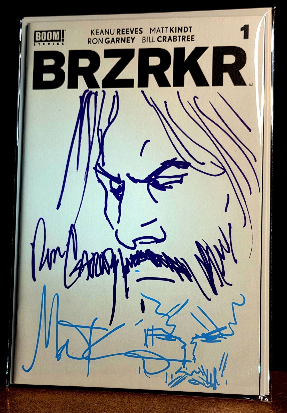 BRZRKR #1 Original Art Sketch Cover Ron Garney, Matt Kindt 9.6+ 9.8 Keanu Reeves BRZRKR #1 Original Art Sketch Cover Ron Garney, Matt Kindt 9.6+ 9.8 Keanu Reeves