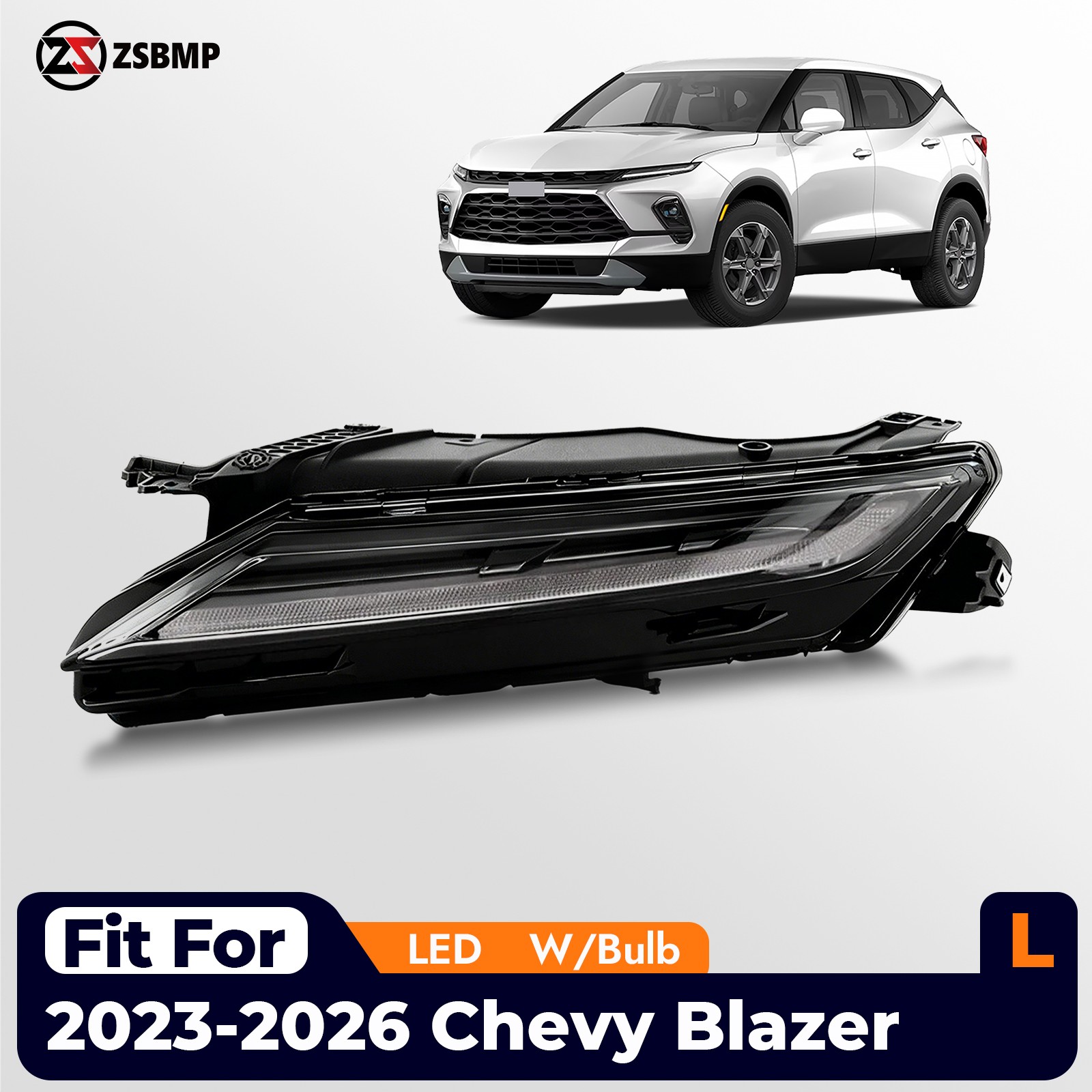 LED DRL Daytime Running Light Signal Lamp For 2023-2026 Chevy Blazer Driver Left LED DRL Daytime Running Light Signal Lamp For 2023-2026 Chevy Blazer Driver Left