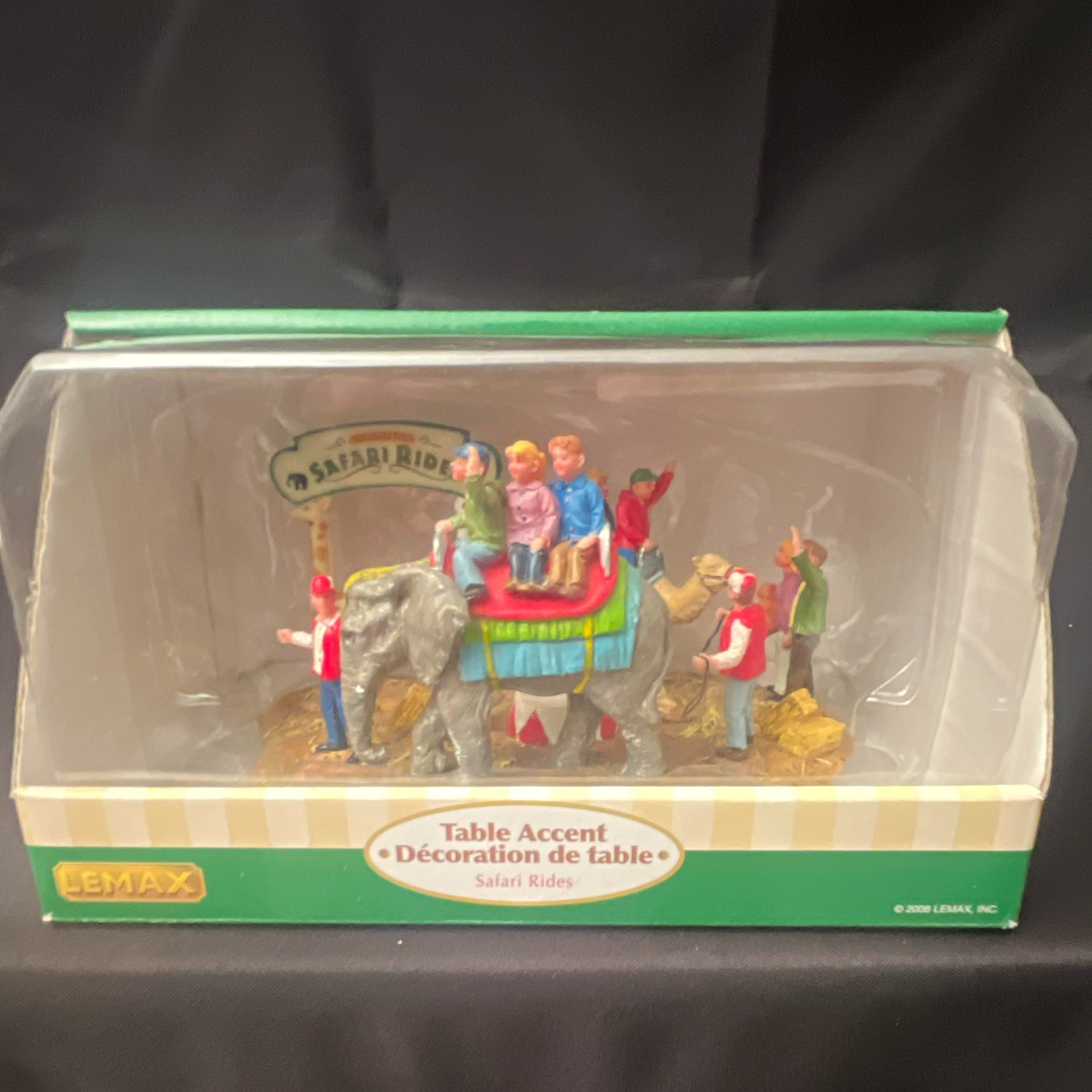 2008 Lemax Village Collection #83683 Safari Rides Table Accent Resin Painted 2008 Lemax Village Collection #83683 Safari Rides Table Accent Resin Painted
