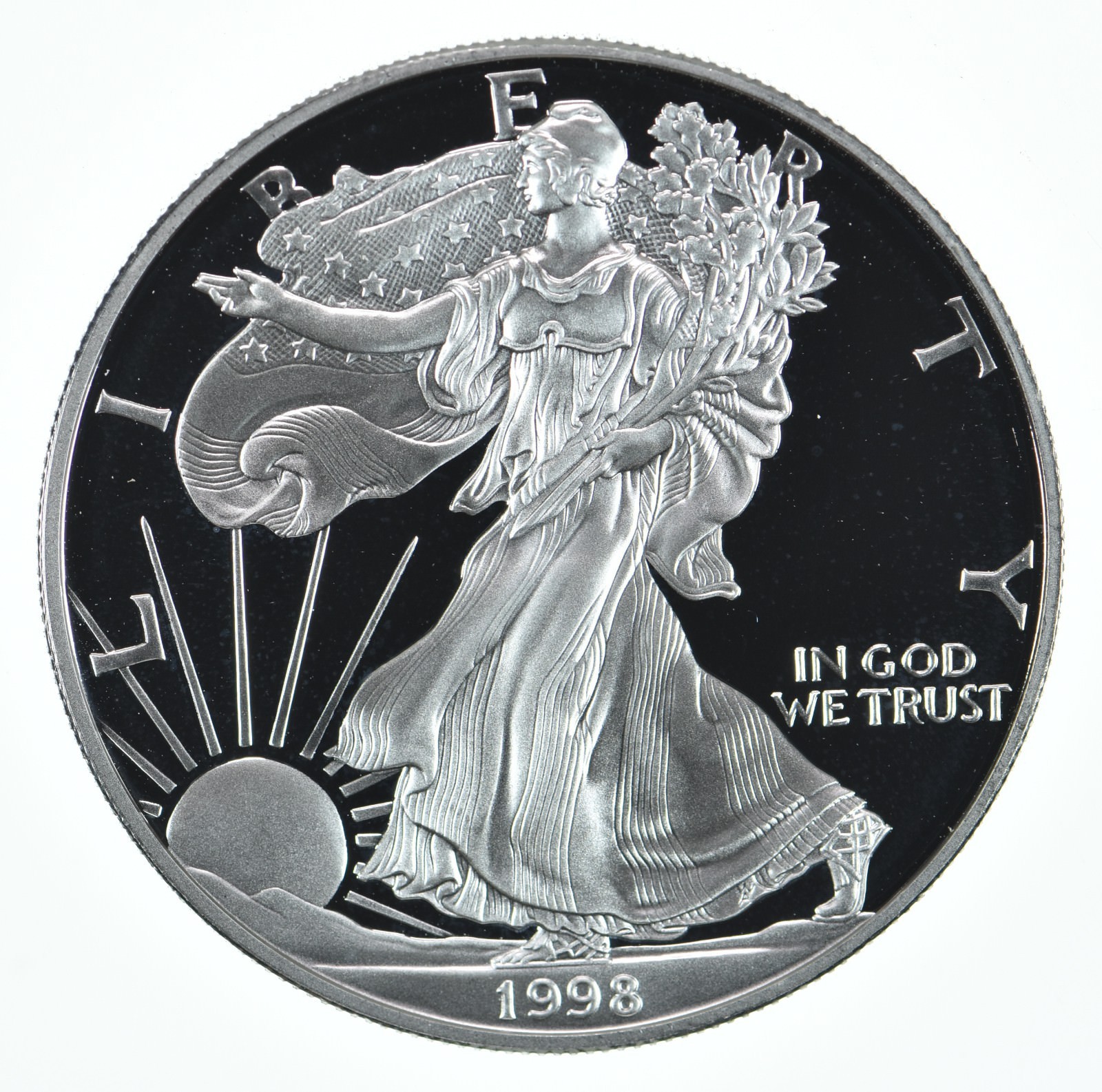 1998-P American Silver Eagle Proof Coin 1 Oz 1998-P American Silver Eagle Proof Coin 1 Oz