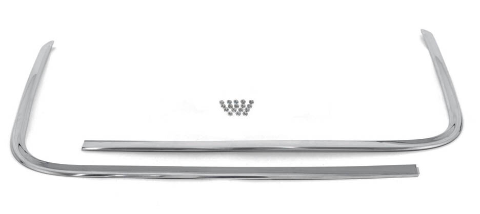 NEW 1968 Mustang Stainless Steel Top Boot Molding Trim Chrome Convertible Set NEW 1968 Mustang Stainless Steel Top Boot Molding Trim Chrome Convertible Set