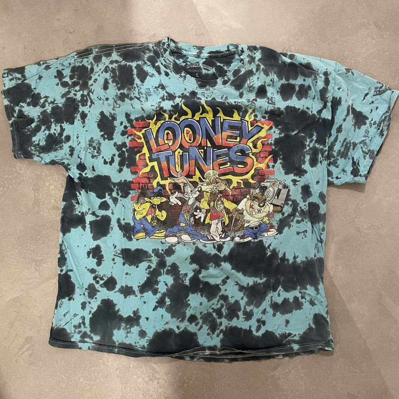 Looney Tunes Tie Dye T-Shirt Men\'s L Vintage Style Graphic Tee Looney Tunes Tie Dye T-Shirt Men\'s L Vintage Style Graphic Tee