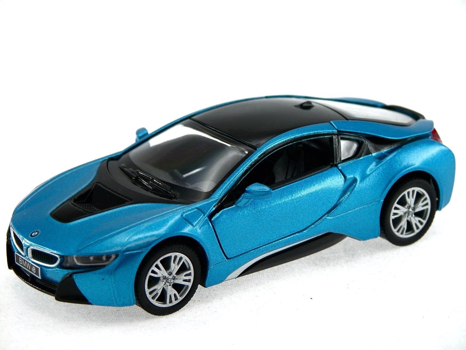 Kinsmart BMW i8 2 Door Coupe 1:36 Diecast Model Toy Car Pull Action New- Blue Kinsmart BMW i8 2 Door Coupe 1:36 Diecast Model Toy Car Pull Action New- Blue