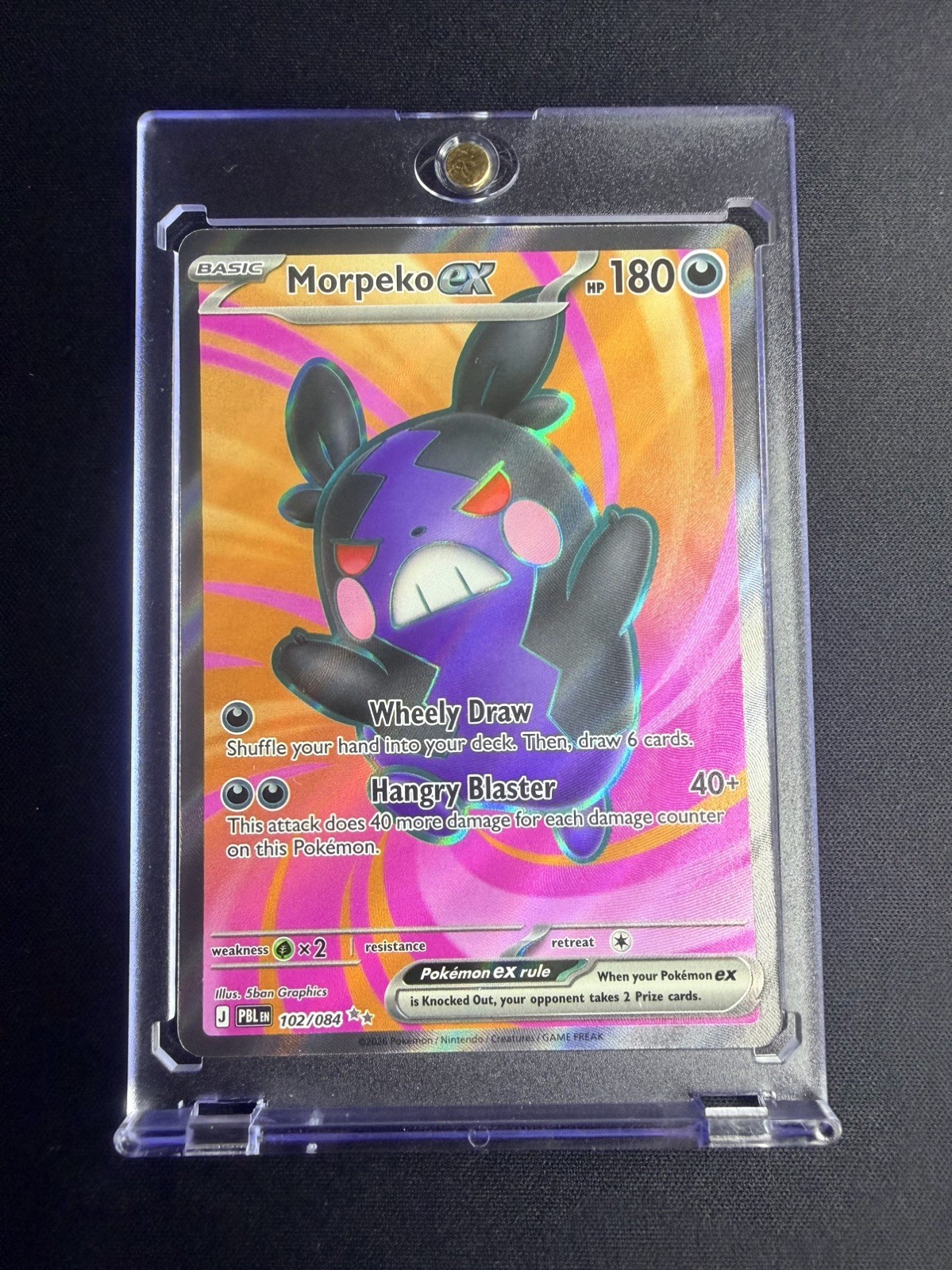 ME05: Pitch Black #102/084 Morpeko ex Ultra Rare SIR Full Art
