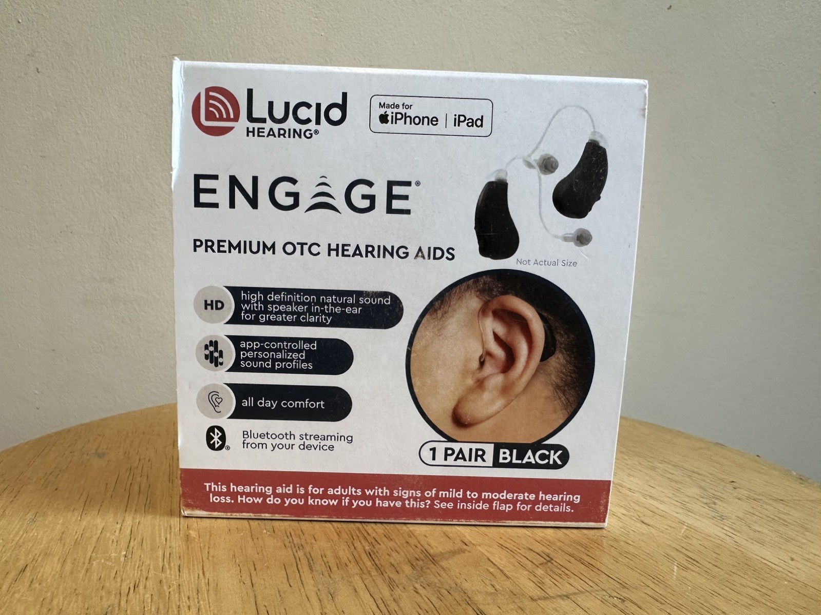 Lucid Hearing BT Engage Premium OTC Hearing Aids iPhone / iPad Lucid Hearing BT Engage Premium OTC Hearing Aids iPhone / iPad