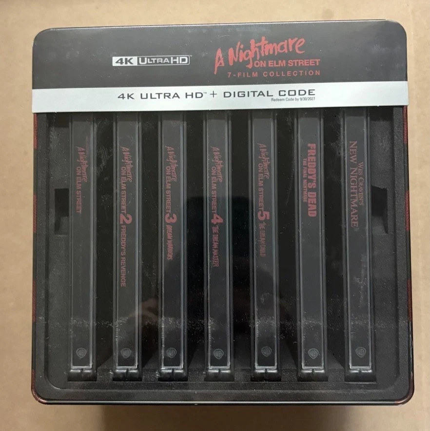 A Nightmare On Elm Street 7-Film Collection 4K Steelbook Library Case ✅🔥 A Nightmare On Elm Street 7-Film Collection 4K Steelbook Library Case ✅🔥