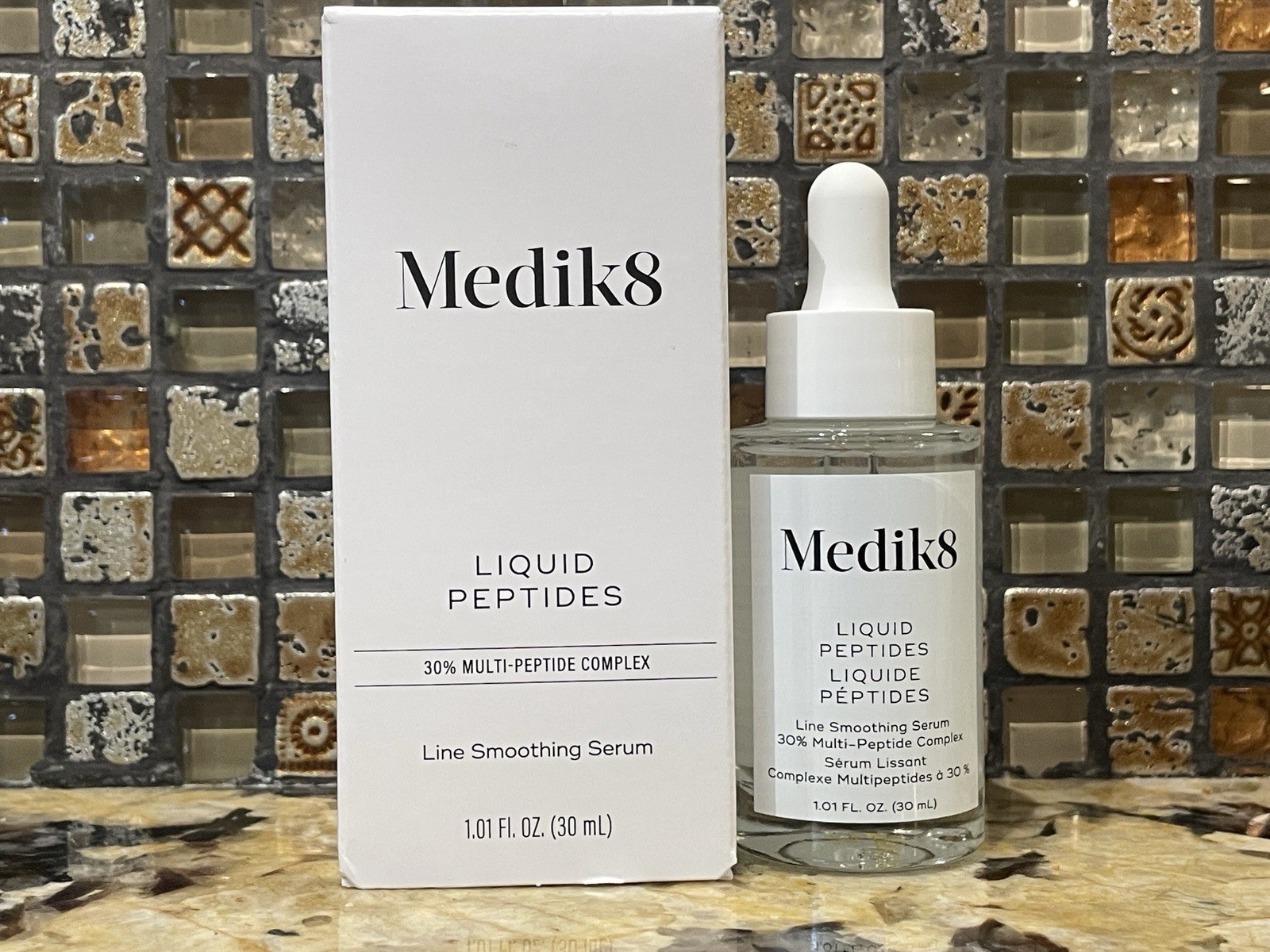 Medik8 Liquid Peptides Line Smoothing Serum 30 ml 1 oz Full Size New Sealed Box