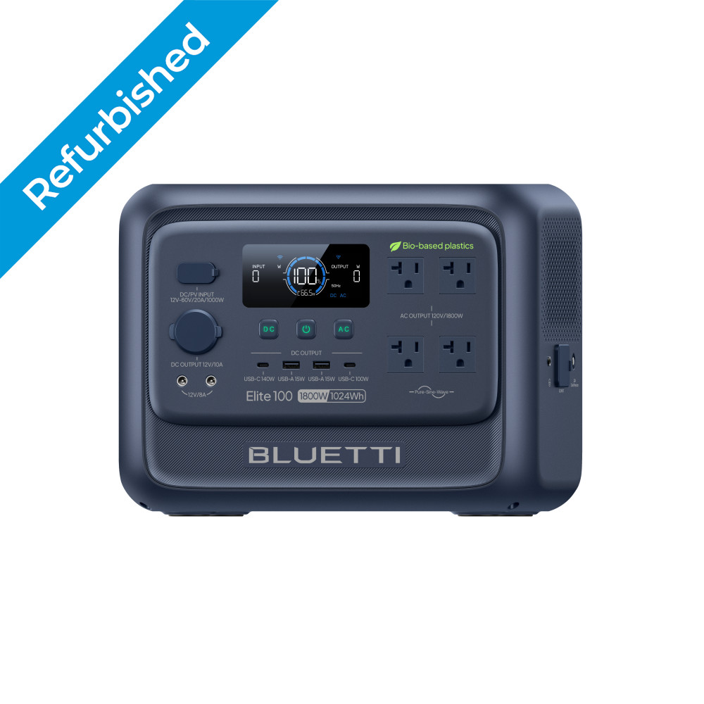 BLUETTI Elite 100 V2 1024Wh Bio-based Portable Power Station Eco-Shell for Trip