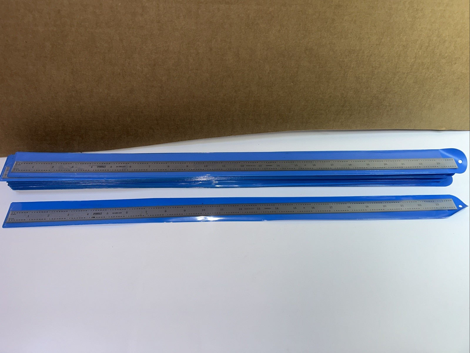New Fowler Vintage 24” Full Flexible Tempered Stainless Steel Ruler 52-295-024
