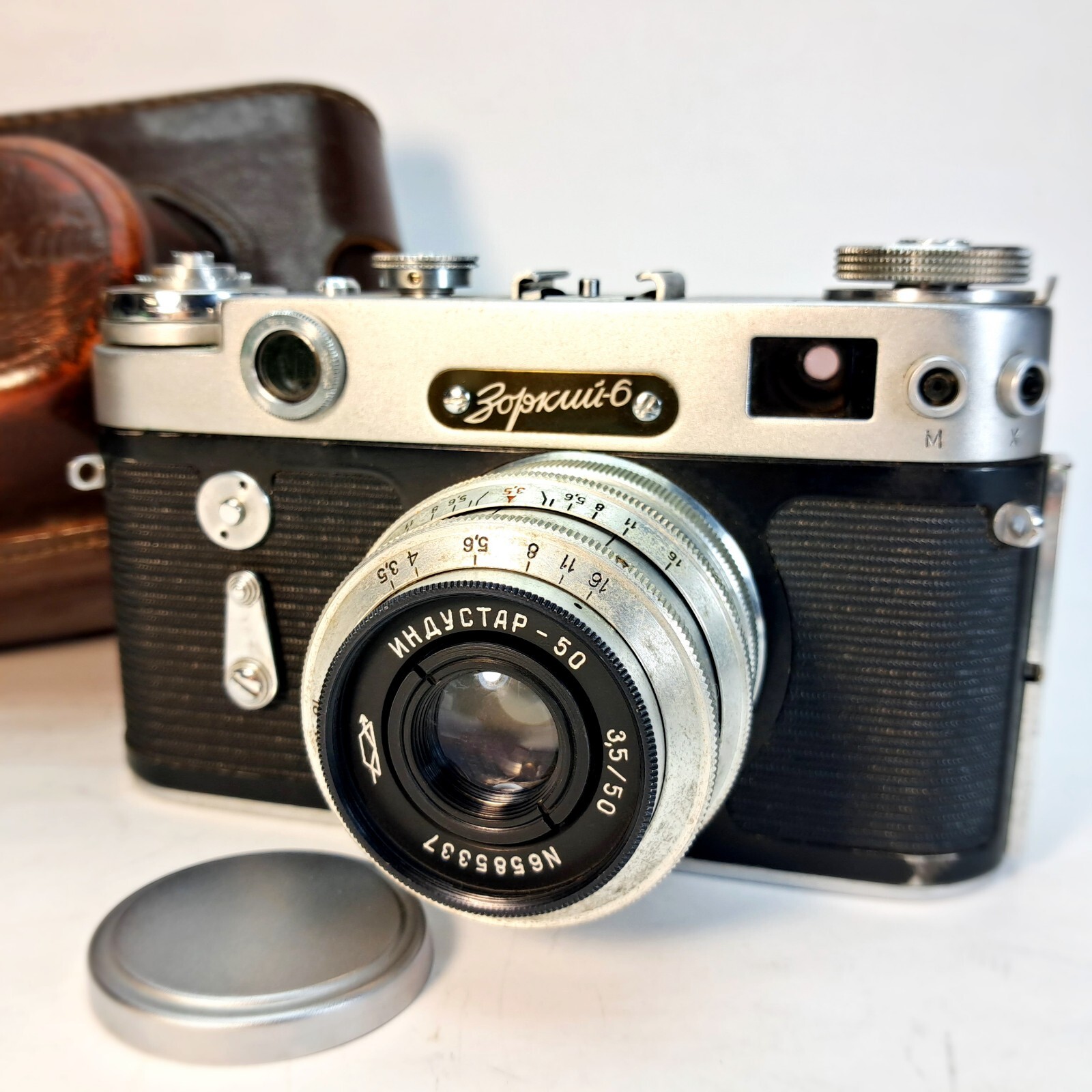 📷Zorki-6 Rangefinder Camera with Industar-50 50mm f/3.5 Lens – USSR Vintage