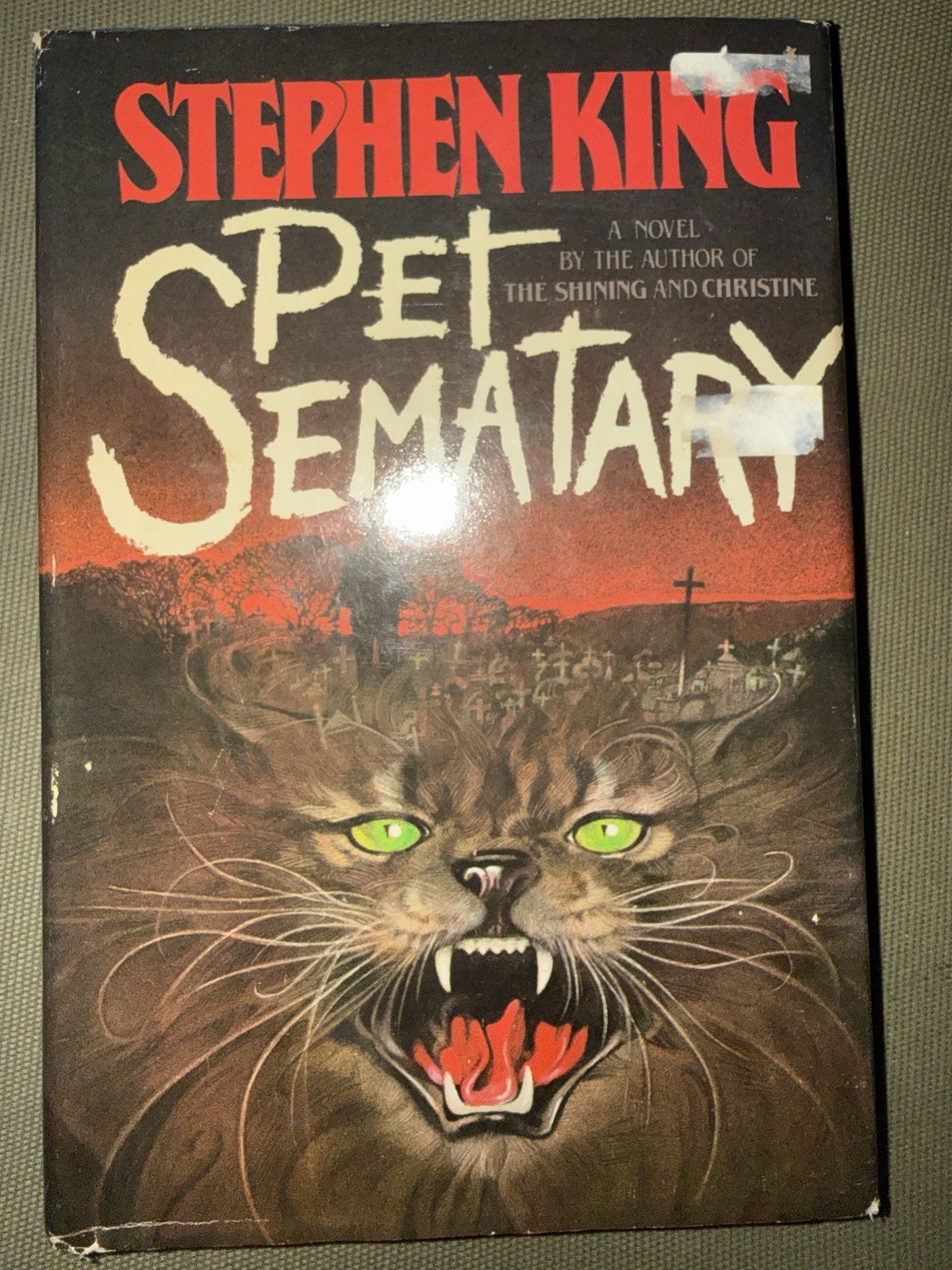 1983 Stephen Steven King Pet Sematary Cemetery Doubleday Vintage 1983 Stephen Steven King Pet Sematary Cemetery Doubleday Vintage