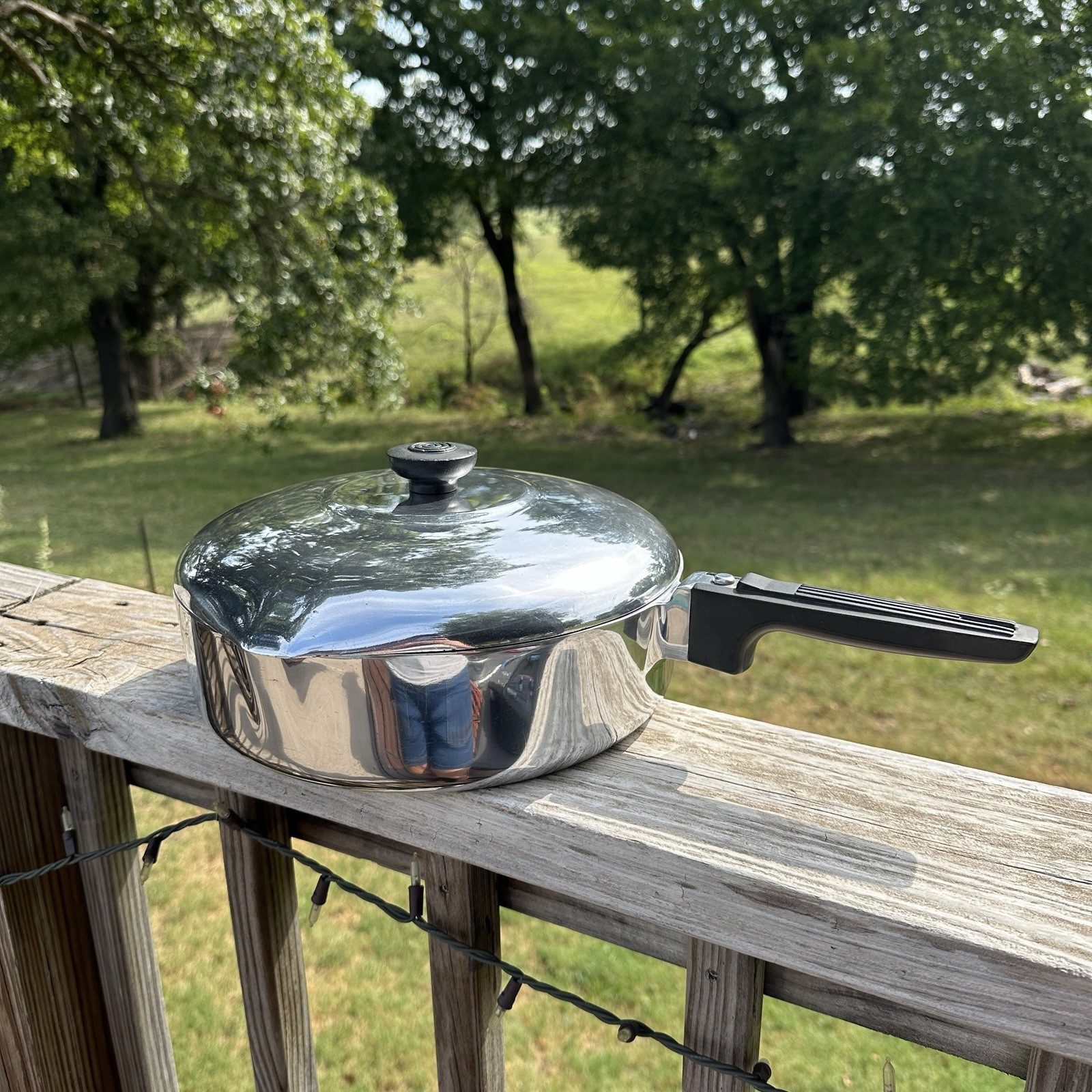Vtg Magnalite GHC 10 1/4” Chicken Fryer 3” Depth Polished Pan