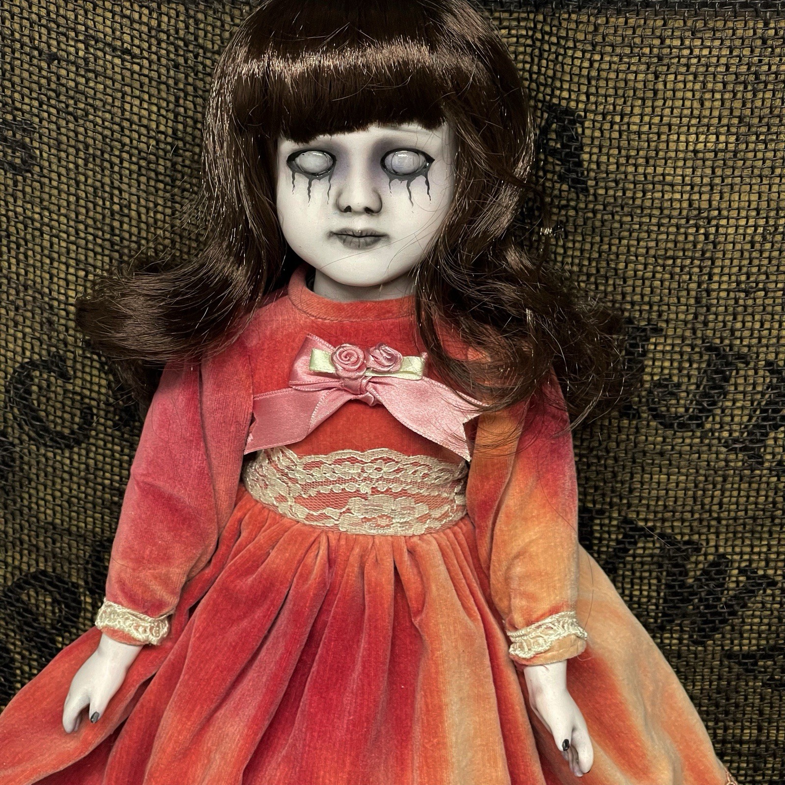 OOAK Creepy Odd 16” Haunting Ghost Spirit Gothic Halloween Horror Art Doll