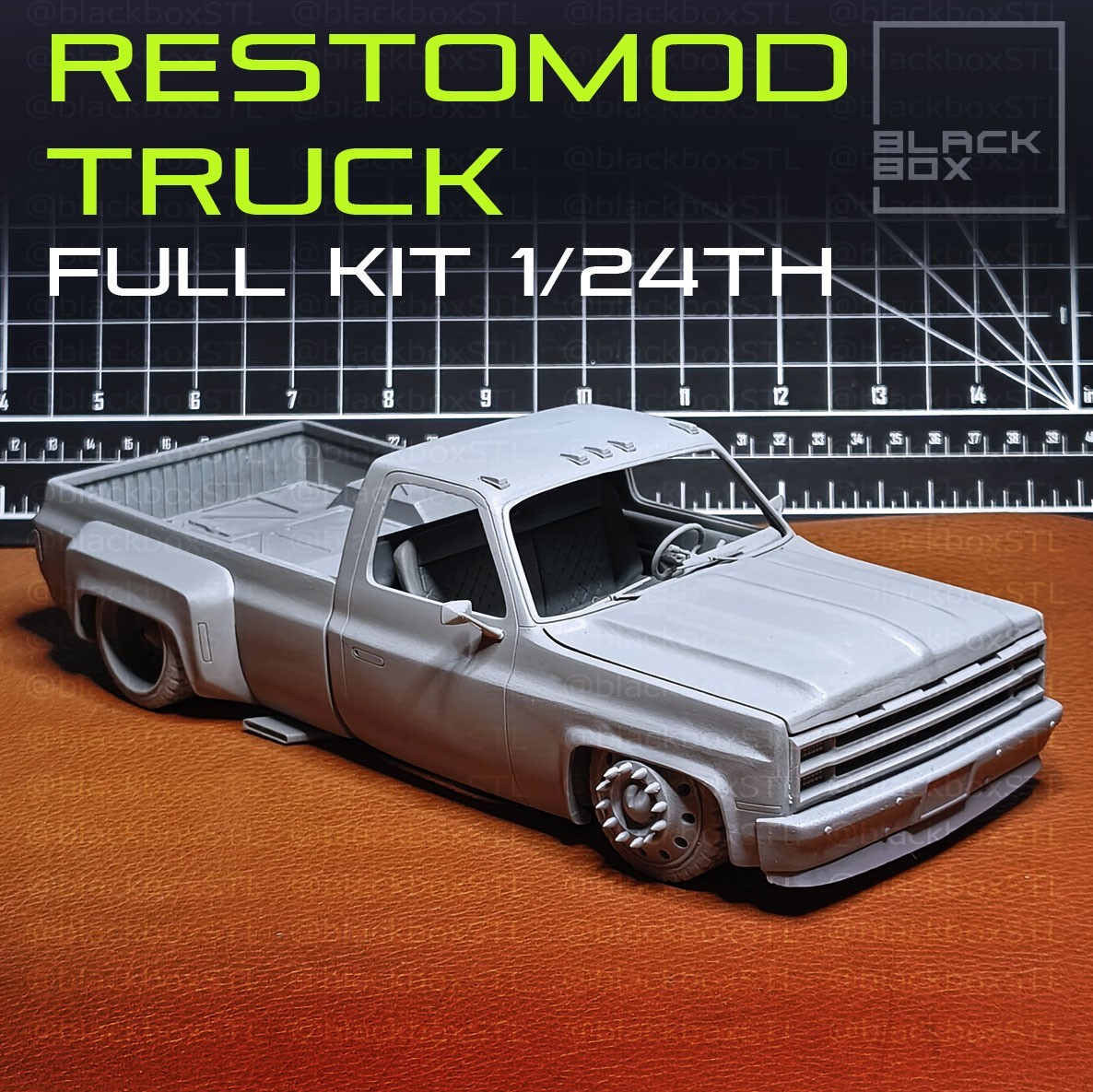1:25-1:24 Scale CHEVY RESTOMOD OBS | Full Model Kit-Unnasembled & Unpainted