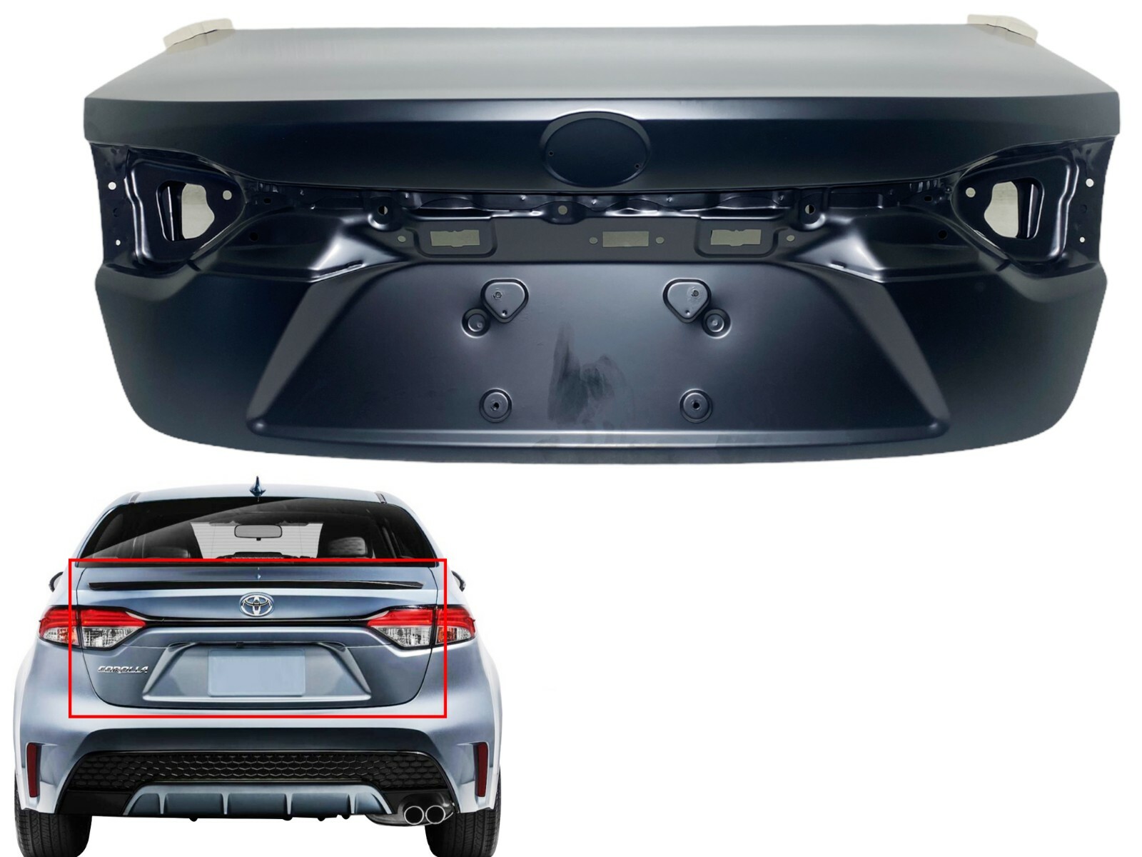 New Fits 2020-2025 Toyota Corolla Trunk Deck Lid Panel Rear New Fits 2020-2025 Toyota Corolla Trunk Deck Lid Panel Rear