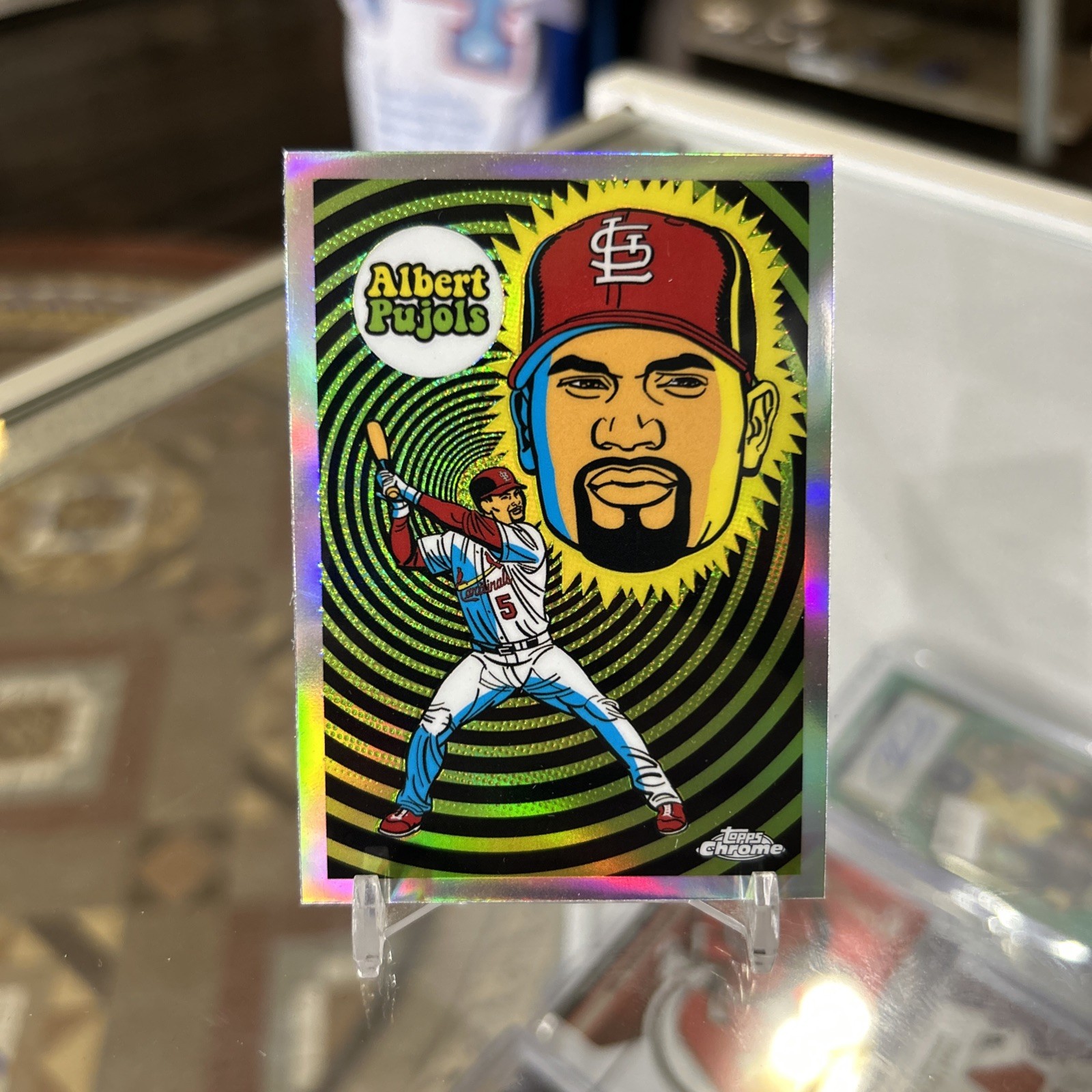 2023 Topps Chrome Ultra Violet All-Stars UV-10 Albert Pujols Rare Case Hit SSP 2023 Topps Chrome Ultra Violet All-Stars UV-10 Albert Pujols Rare Case Hit SSP