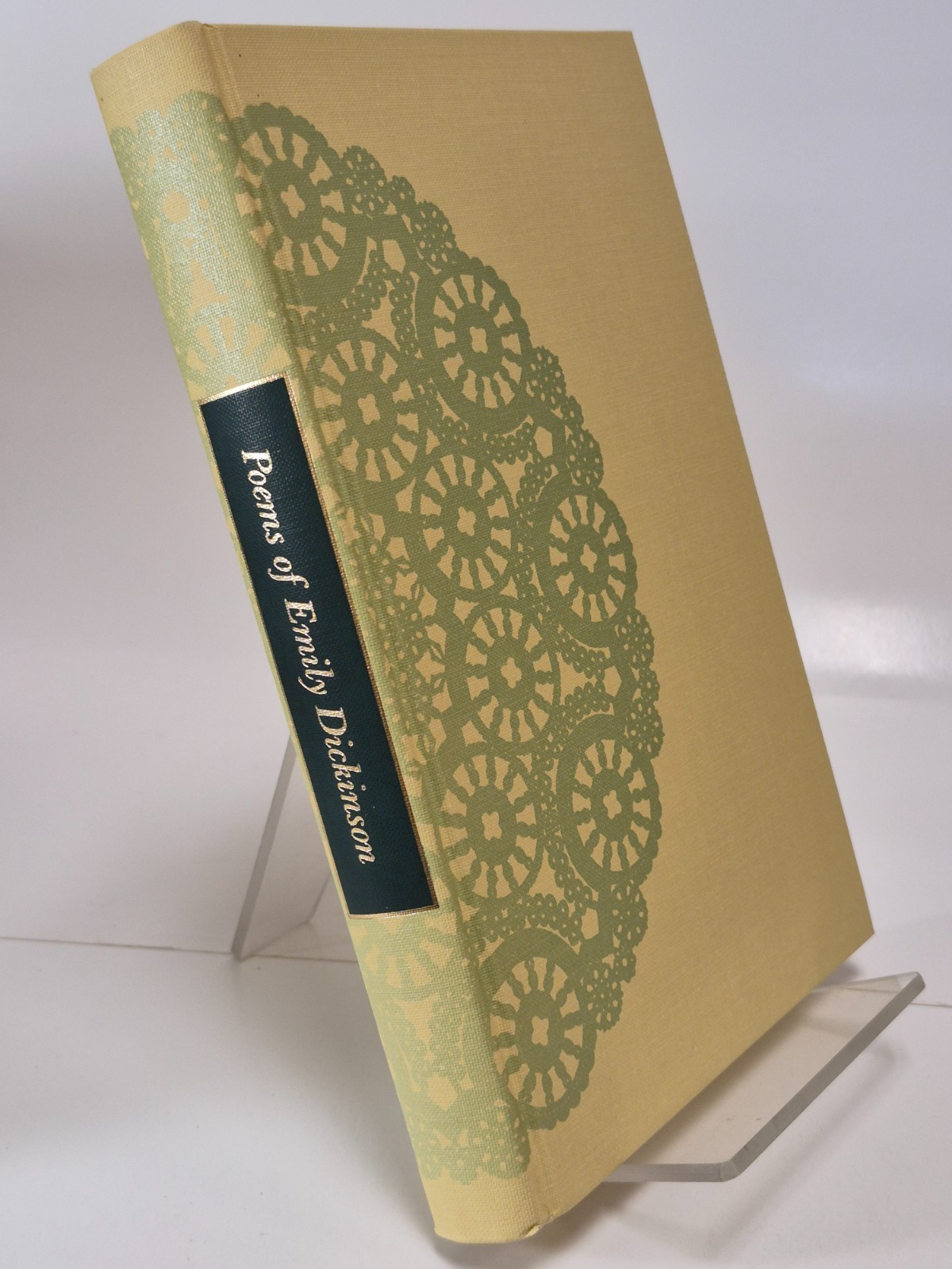 Heritage Press, Poems of Emily Dickinson Slip Cover and Sandglass, 1954 Heritage Press, Poems of Emily Dickinson Slip Cover and Sandglass, 1954