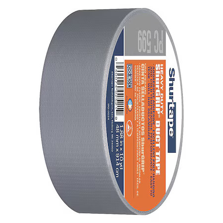 Shurtape 105450 Duct Tape, Silver, 60-1/8 Yd L, 1-7/8 In W, Pk24 Shurtape 105450 Duct Tape, Silver, 60-1/8 Yd L, 1-7/8 In W, Pk24