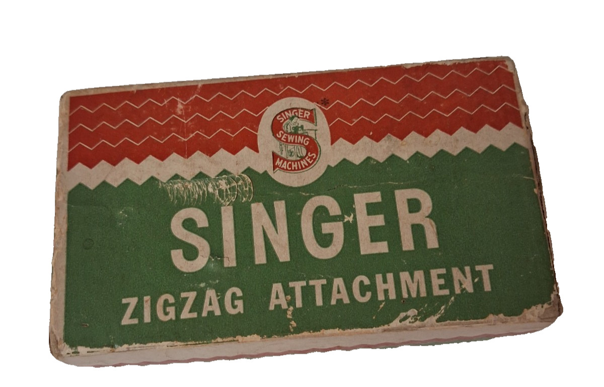 Antique Singer ZigZag Attachment 160620 w/Manual & Original Box- USA -Pre-owned Antique Singer ZigZag Attachment 160620 w/Manual & Original Box- USA -Pre-owned