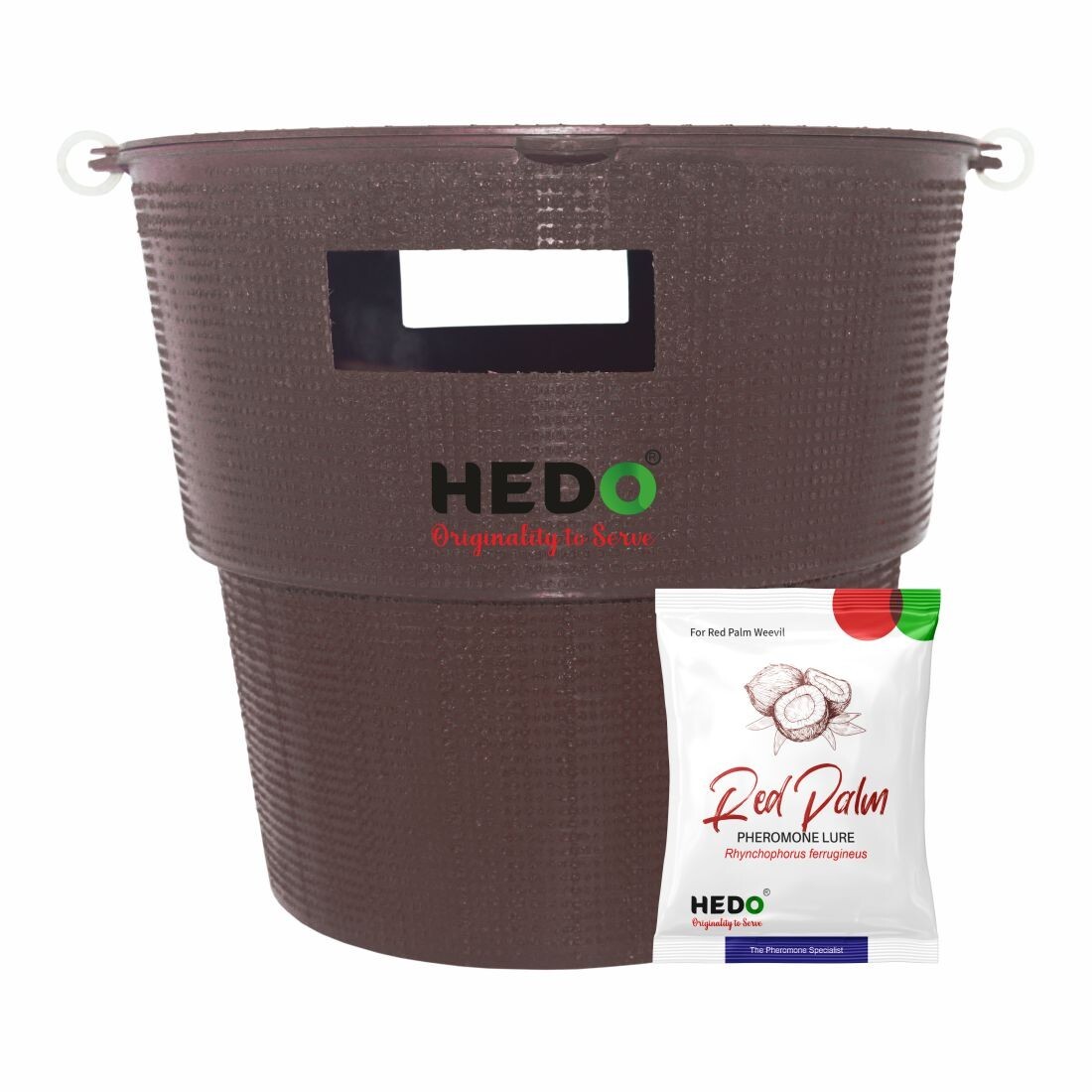 HEDO Red Palm Weevil Bucket Trap With Lure (Rhynchophorus ferrugineus) Pack of10 HEDO Red Palm Weevil Bucket Trap With Lure (Rhynchophorus ferrugineus) Pack of10