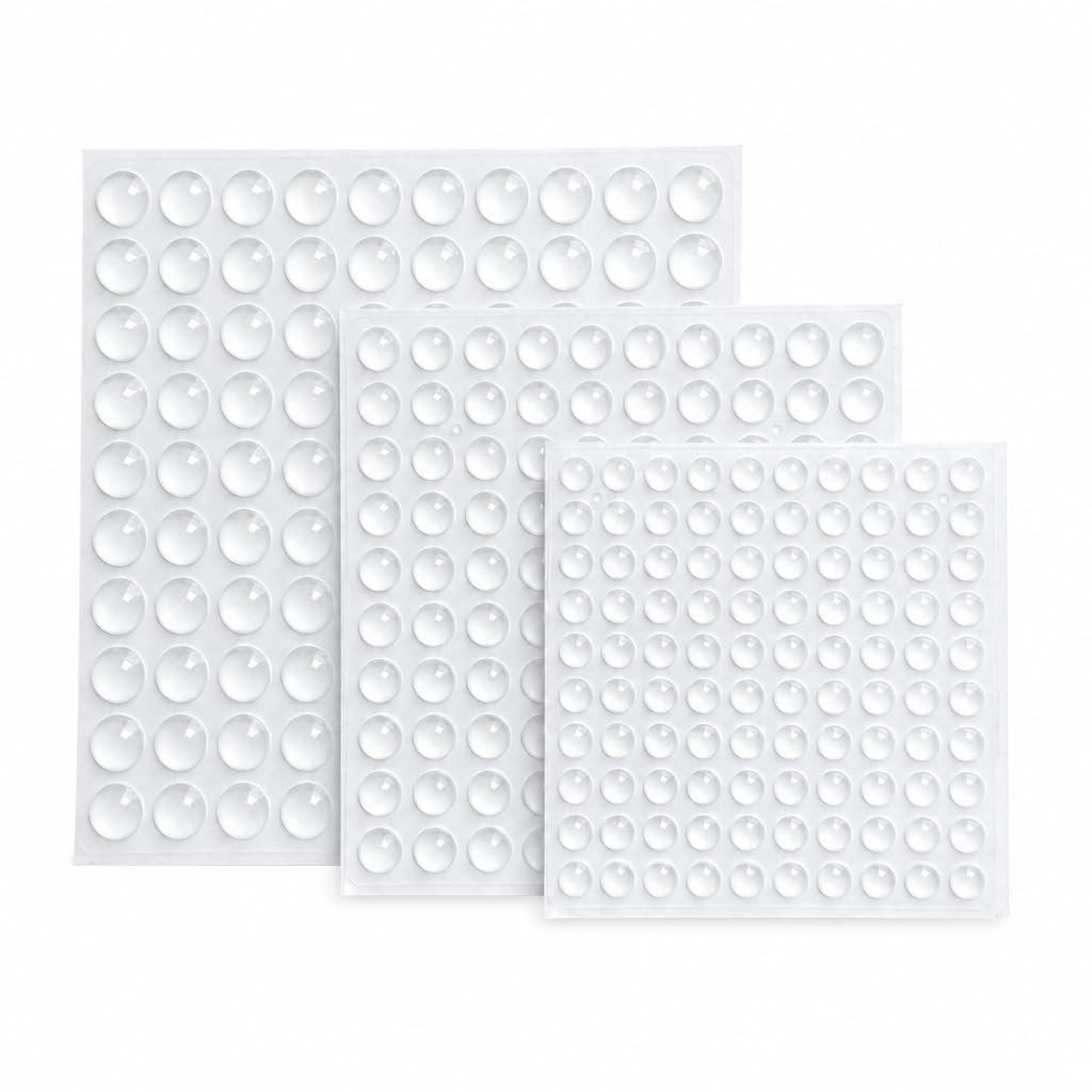 300 PCS Cabinet Door Bumpers Self Adhesive Silicone Dots for Cabinets Clear 300 PCS Cabinet Door Bumpers Self Adhesive Silicone Dots for Cabinets Clear