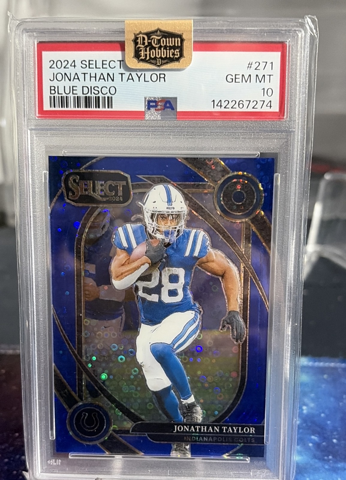2024 Panini Select - Club Level Jonathan Taylor #271 Blue Disco Prizm /25 2024 Panini Select - Club Level Jonathan Taylor #271 Blue Disco Prizm /25