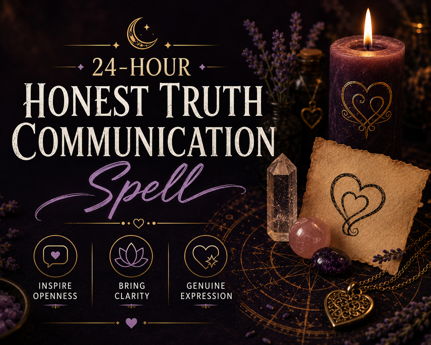 24-Hour Honest Truth Communication Spell - Inspire Openness, Clarity & Genuine E