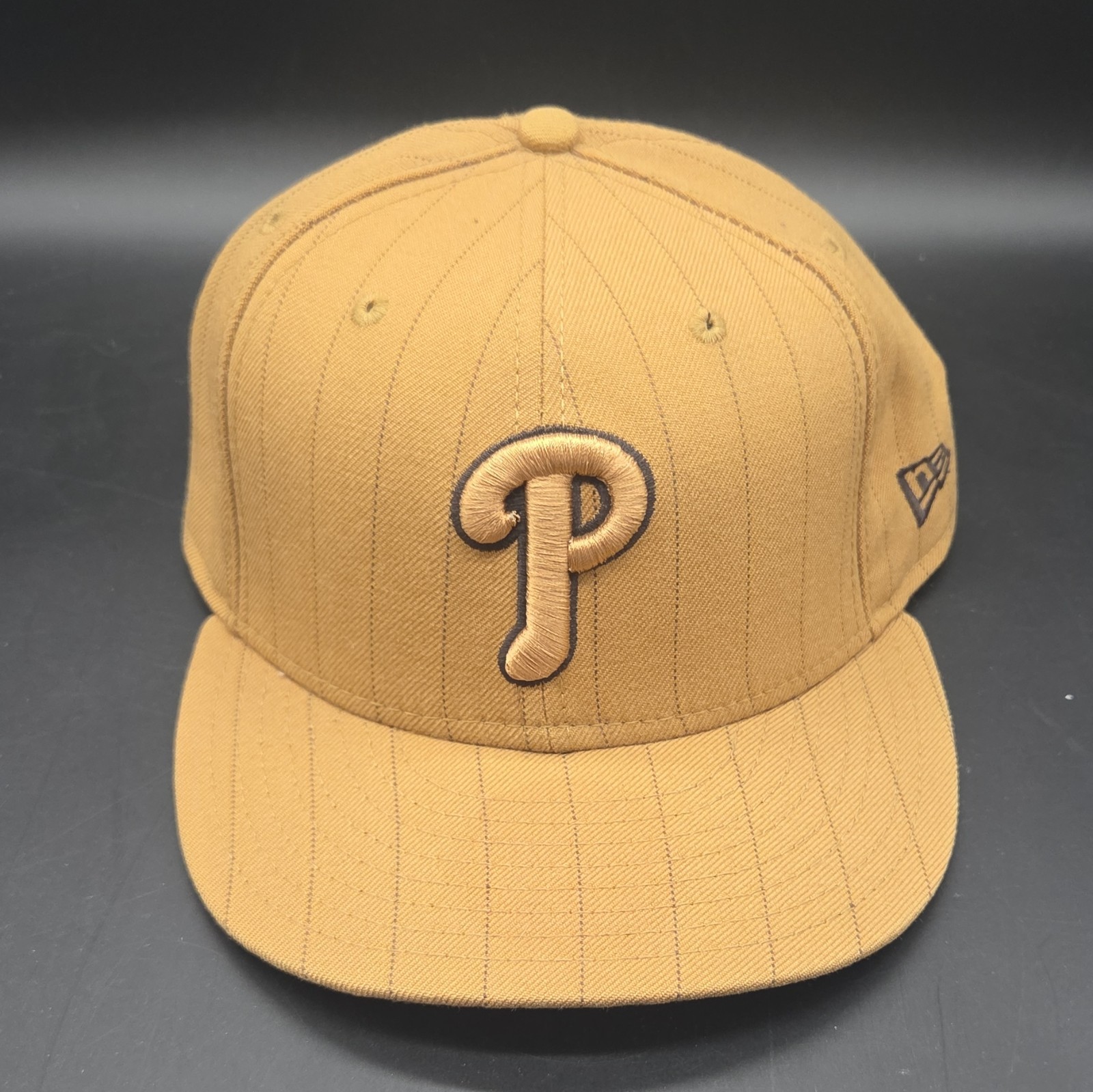 New Era 59FIFTY Philadelphia Phillies Fitted Hat Tan Brown Cap Size 7 3/4 New Era 59FIFTY Philadelphia Phillies Fitted Hat Tan Brown Cap Size 7 3/4