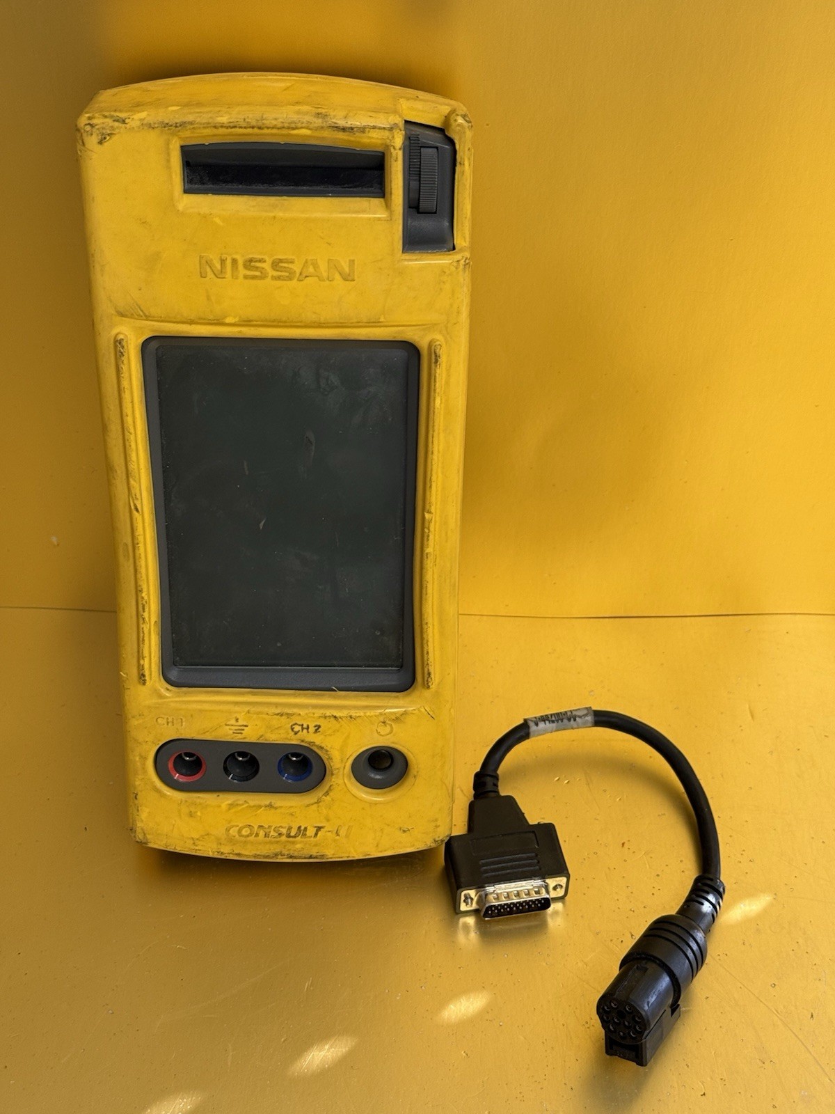 *AS-IS* Nissan Consult II Diagnostic Tool & Cable/ No Battery Cover *UNTESTED* *AS-IS* Nissan Consult II Diagnostic Tool & Cable/ No Battery Cover *UNTESTED*