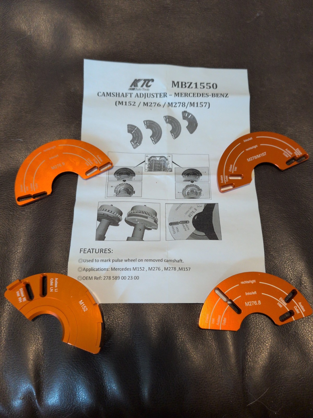 New KTC MBZ1550 Mercedes Camshaft Adjuster Timing Tool M152 M276 M278 M157 New KTC MBZ1550 Mercedes Camshaft Adjuster Timing Tool M152 M276 M278 M157