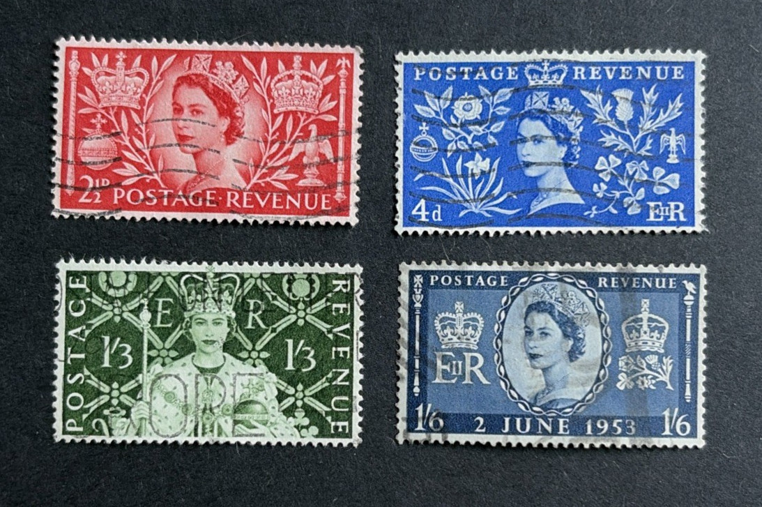 GB QEII, 1953, SG532/535 Coronation Set, Fine Used GB QEII, 1953, SG532/535 Coronation Set, Fine Used