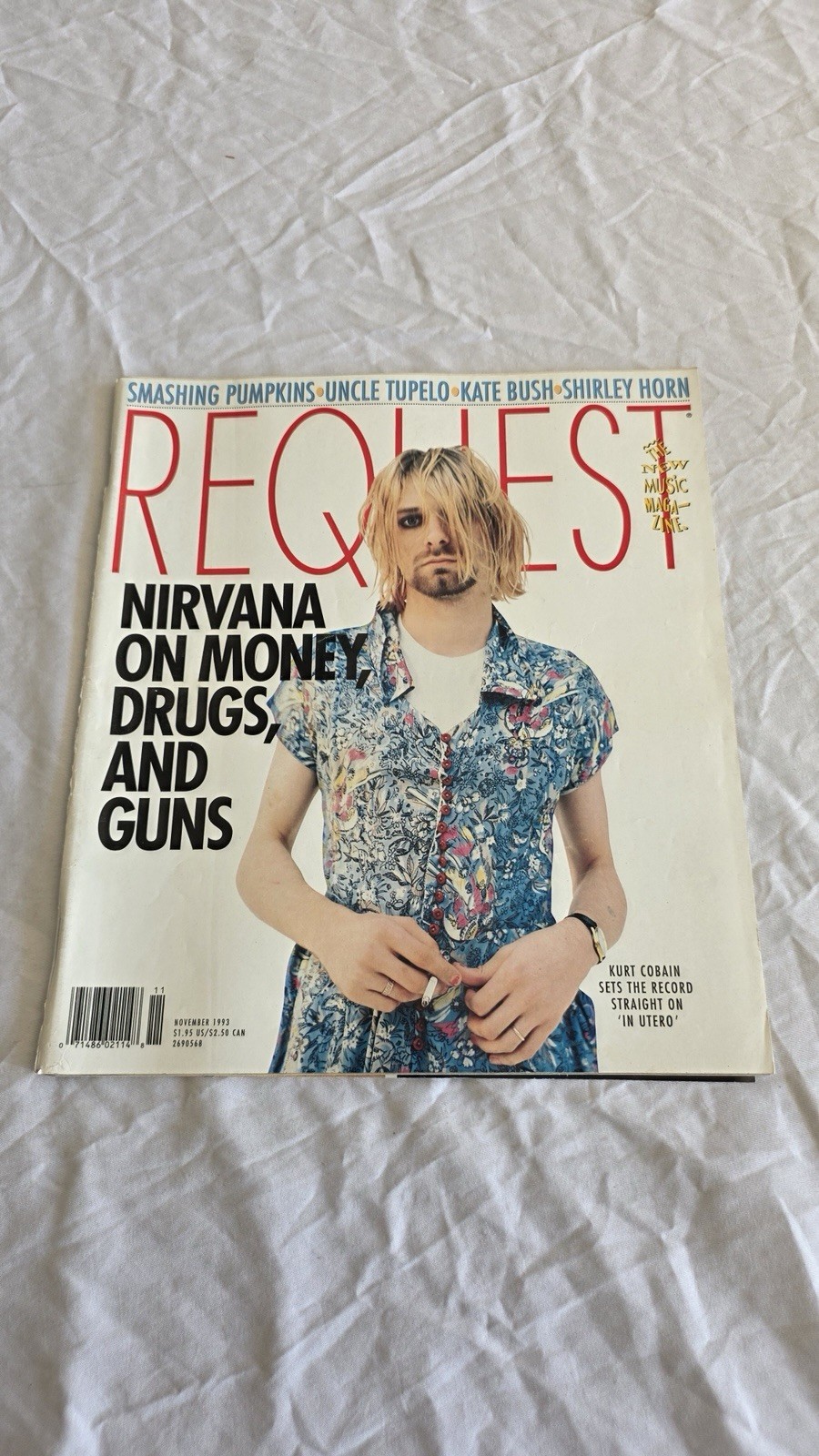 Request Magazine November 1993 Kurt Cobain Nirvana Rare Vintage