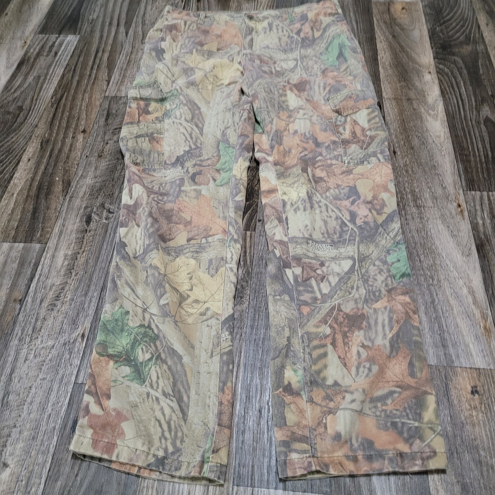 Spartan Outdoors Men\'s Camo Timber Advantage Realtree Cargo Pants Size Large