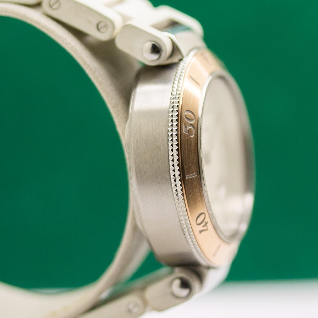 CARTIER Pasha Seatimer 3025 Stainless Steel & 18k Rose Gold Quartz Ladies Watch