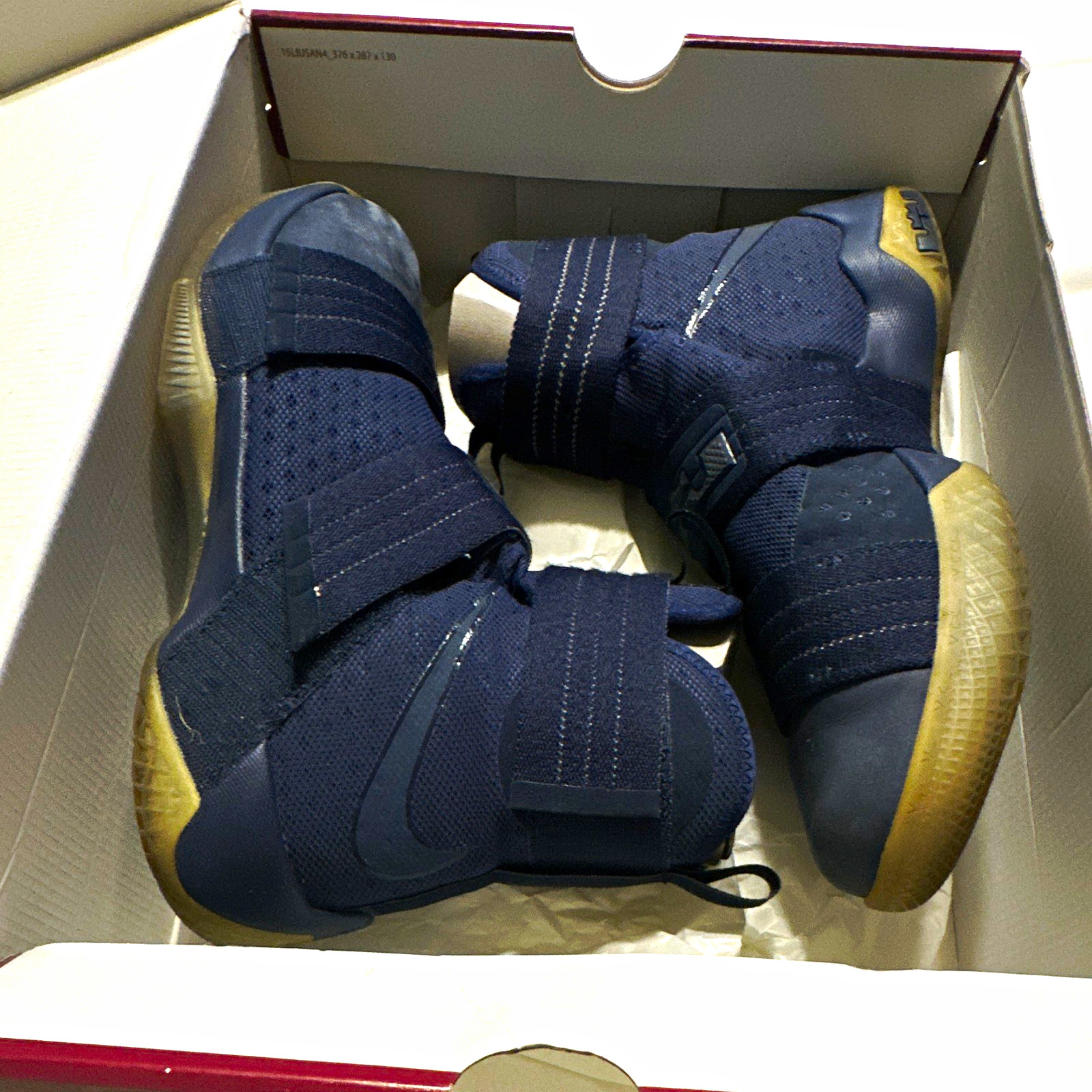 Nike LeBron Soldier 10 High Top Hook & Loop Blue Athletic Sneaker 844378444 Nike LeBron Soldier 10 High Top Hook & Loop Blue Athletic Sneaker 844378444