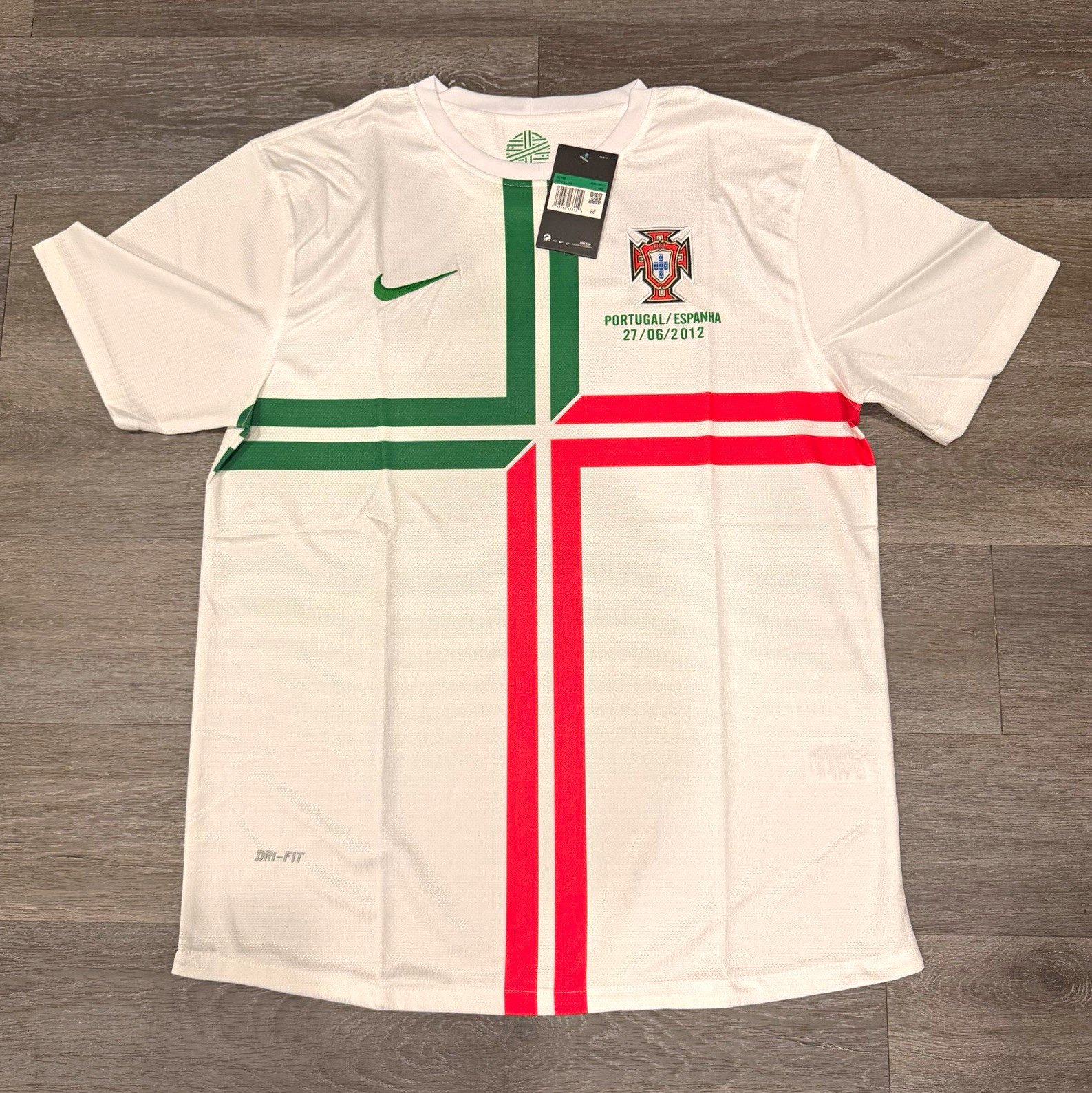 Nike Portugal (away) Vintage Soccer Jersey 2012 European Final Men's XL Nike Portugal (away) Vintage Soccer Jersey 2012 European Final Men's XL