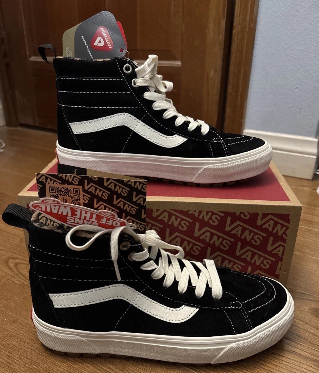 NWB Vans Sk8-Hi Mte-1 Black White Leopard Insulated Water Resist W8 M6.5 NWB Vans Sk8-Hi Mte-1 Black White Leopard Insulated Water Resist W8 M6.5
