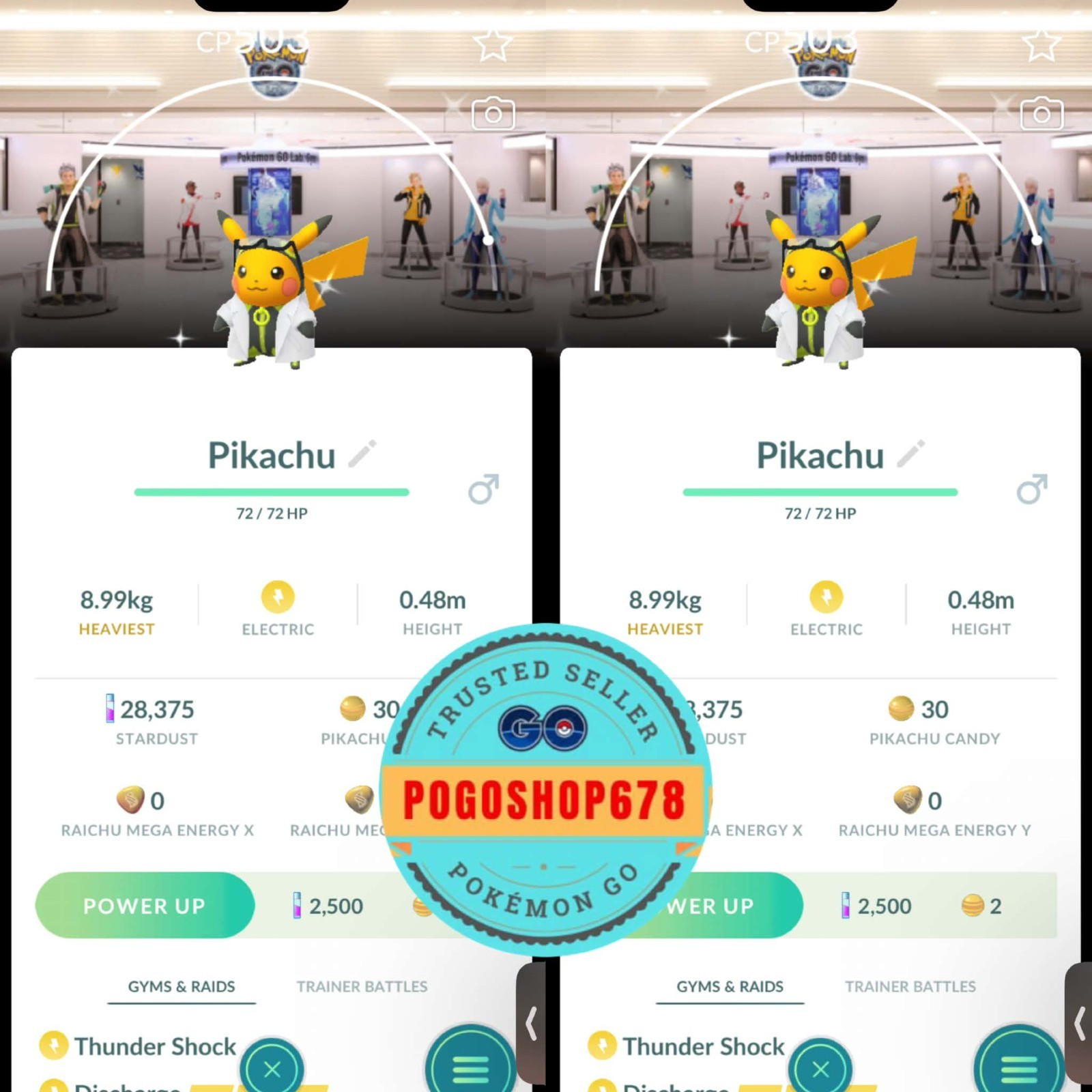Pokémon Go - Shiny Professor Willow Assistant Pikachu Go Lab Center Background ✨