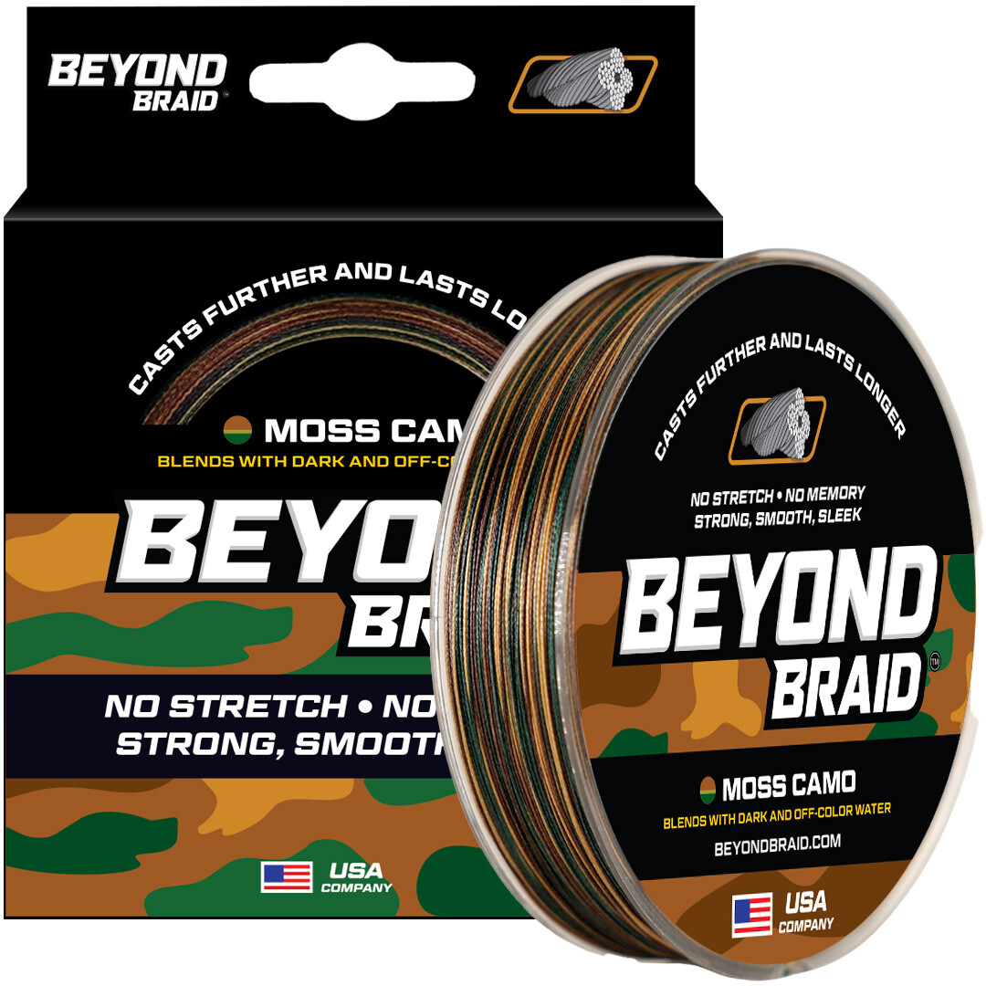 Beyond Braid Braided Fishing Line 8X - No Fade - No Stretch - Strong
