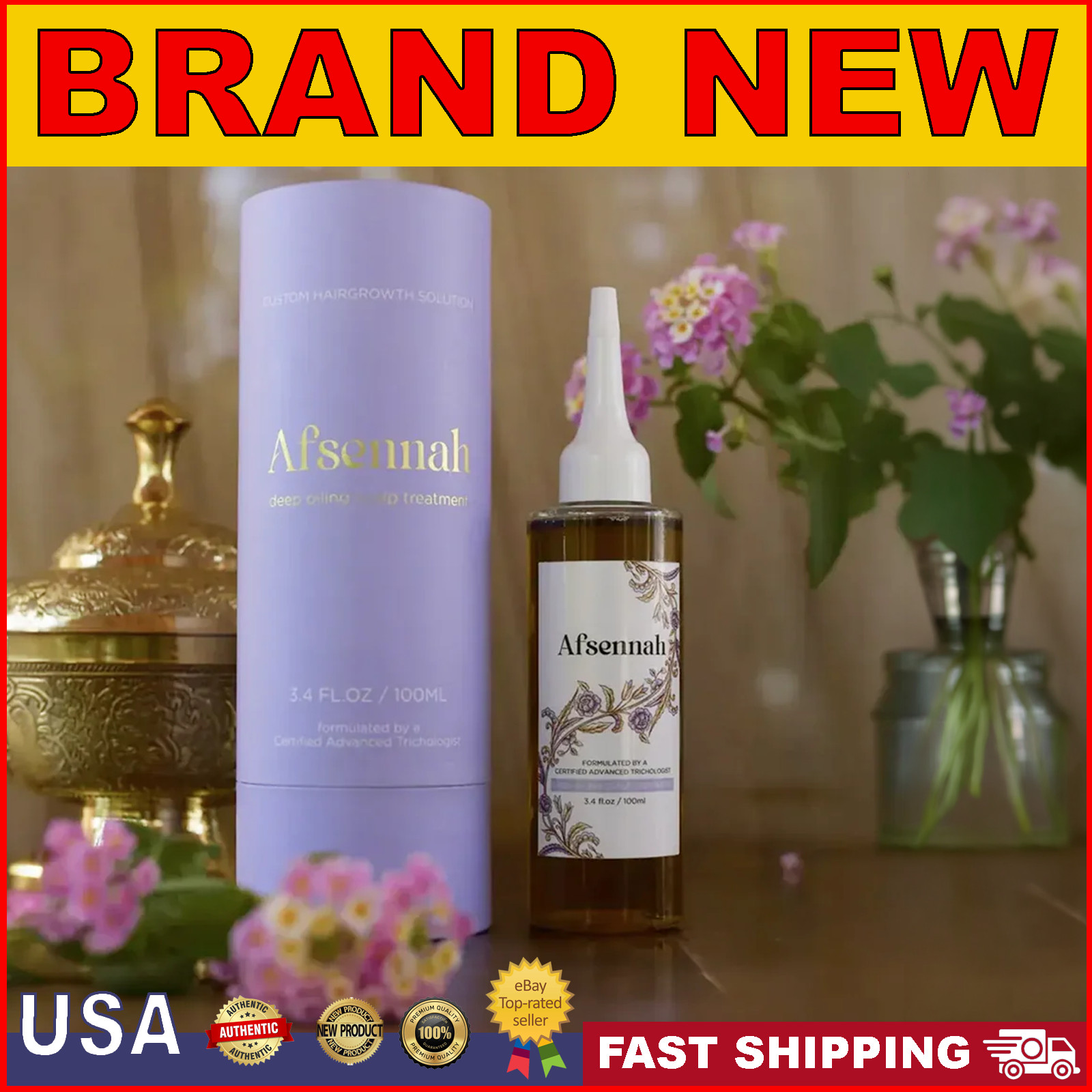 AFSENNAH Custom Hair Growth Scalp DEEP OILING SCALP 100mL | NEW AFSENNAH Custom Hair Growth Scalp DEEP OILING SCALP 100mL | NEW