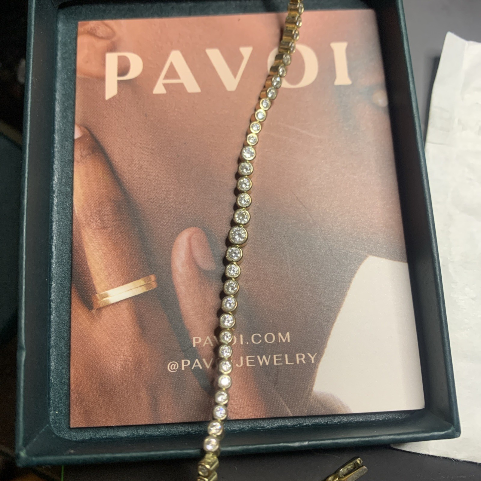 PAVOI Eco-Friendly 18K Gold-Plated Tennis Bracelet, 3mm AAAA CZ, Hypoallergenic PAVOI Eco-Friendly 18K Gold-Plated Tennis Bracelet, 3mm AAAA CZ, Hypoallergenic