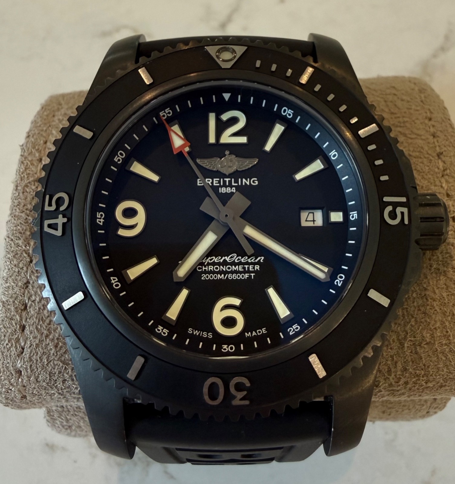 BREITLING SUPEROCEAN AUTOMATIC 46 BLACKSTEEL M17368 – FULL SET WITH PAPERS