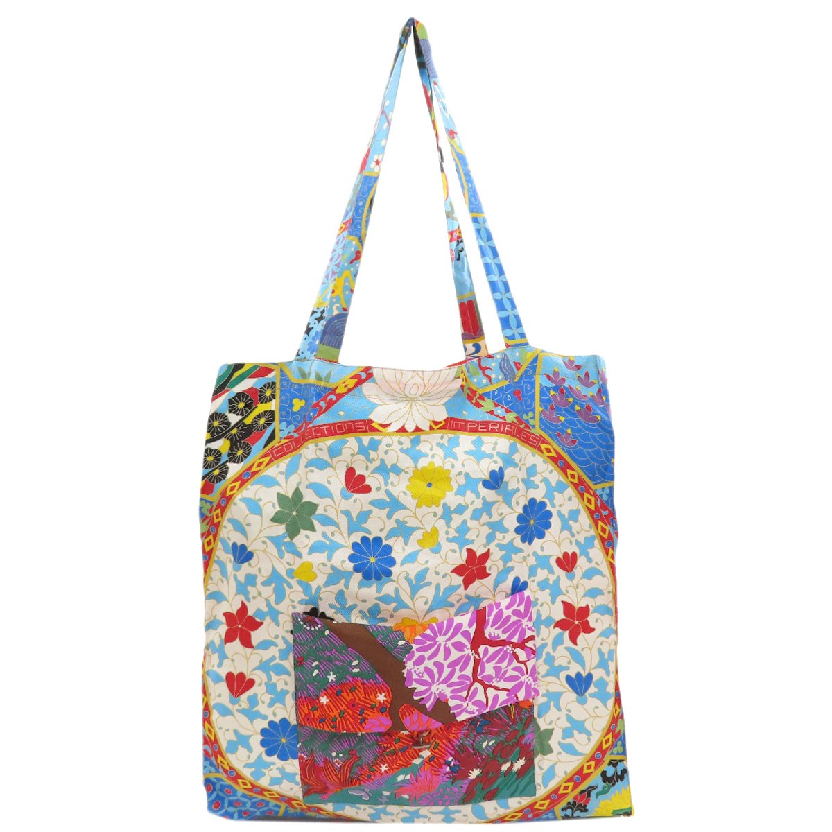 HERMES  Petit Ash Eco Bag Handbag Silk  Ladies [Used]