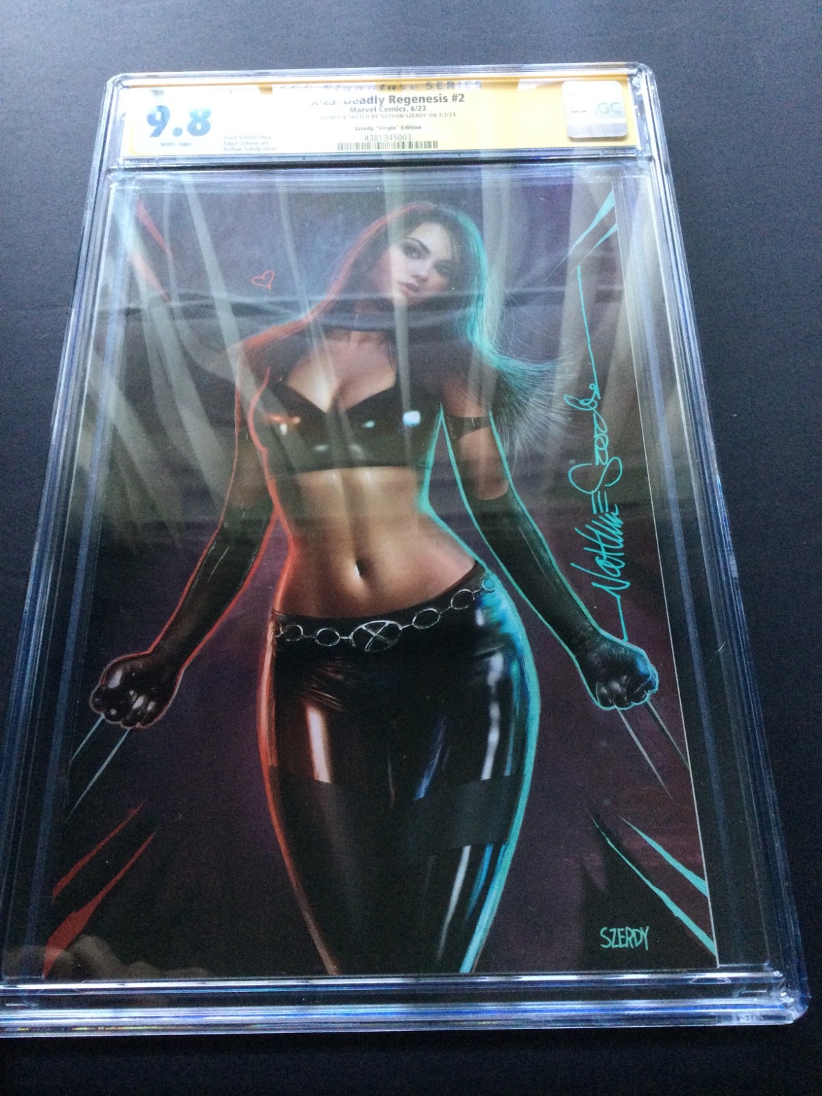 X-23 Deadly Regenesis 2 Szerdy Virgin 9.8 CGC Signature Series X-23 Deadly Regenesis 2 Szerdy Virgin 9.8 CGC Signature Series