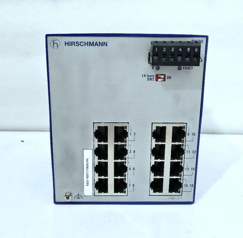 Hirschmann RS20-1600T1T1SDAUHH 16-Port Rail Switch 6-60VDC 50/60Hz